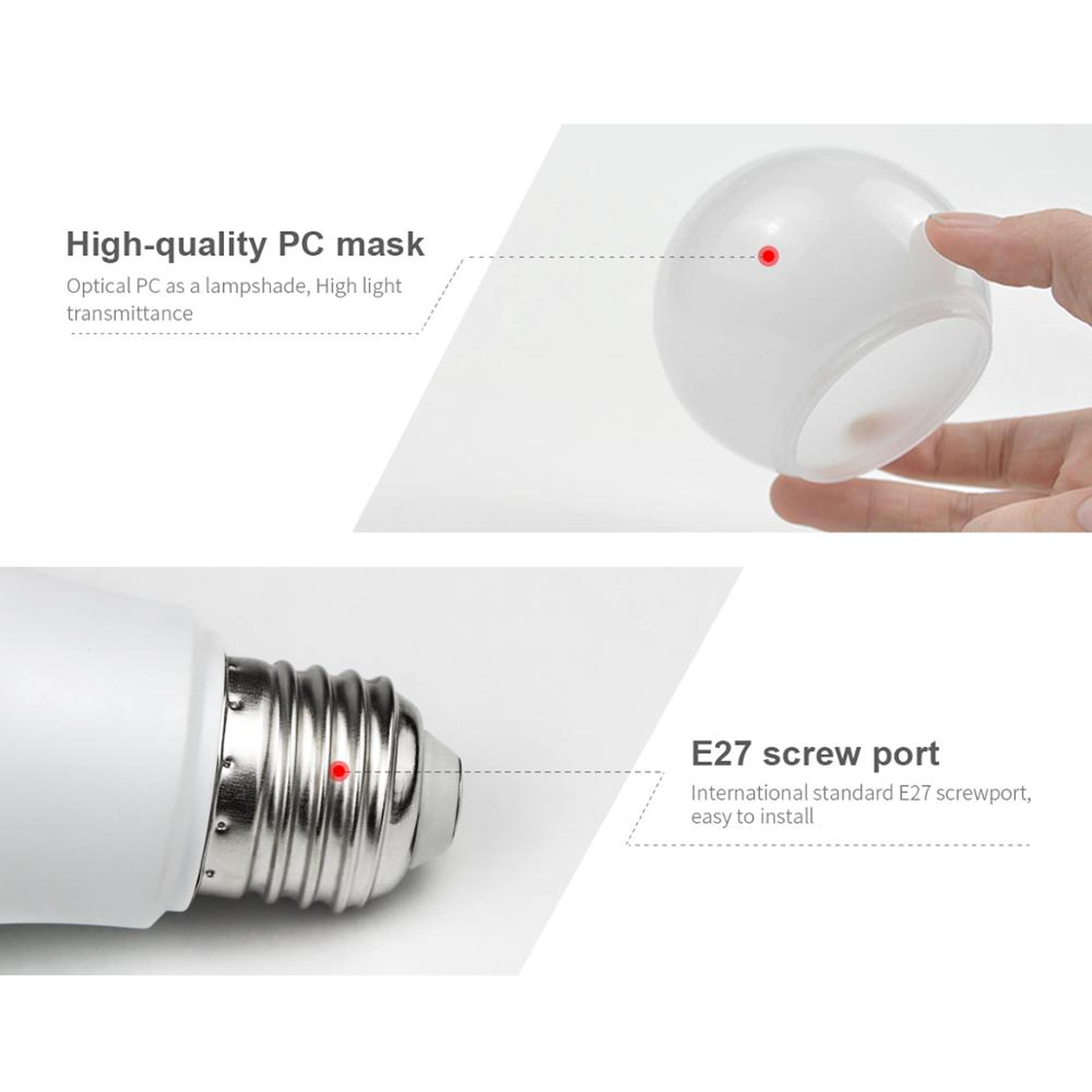 Smart Dusk To Dawn Light Bulb LED Sensor Lamp With Auto On Off For Porch Garden  Home 1