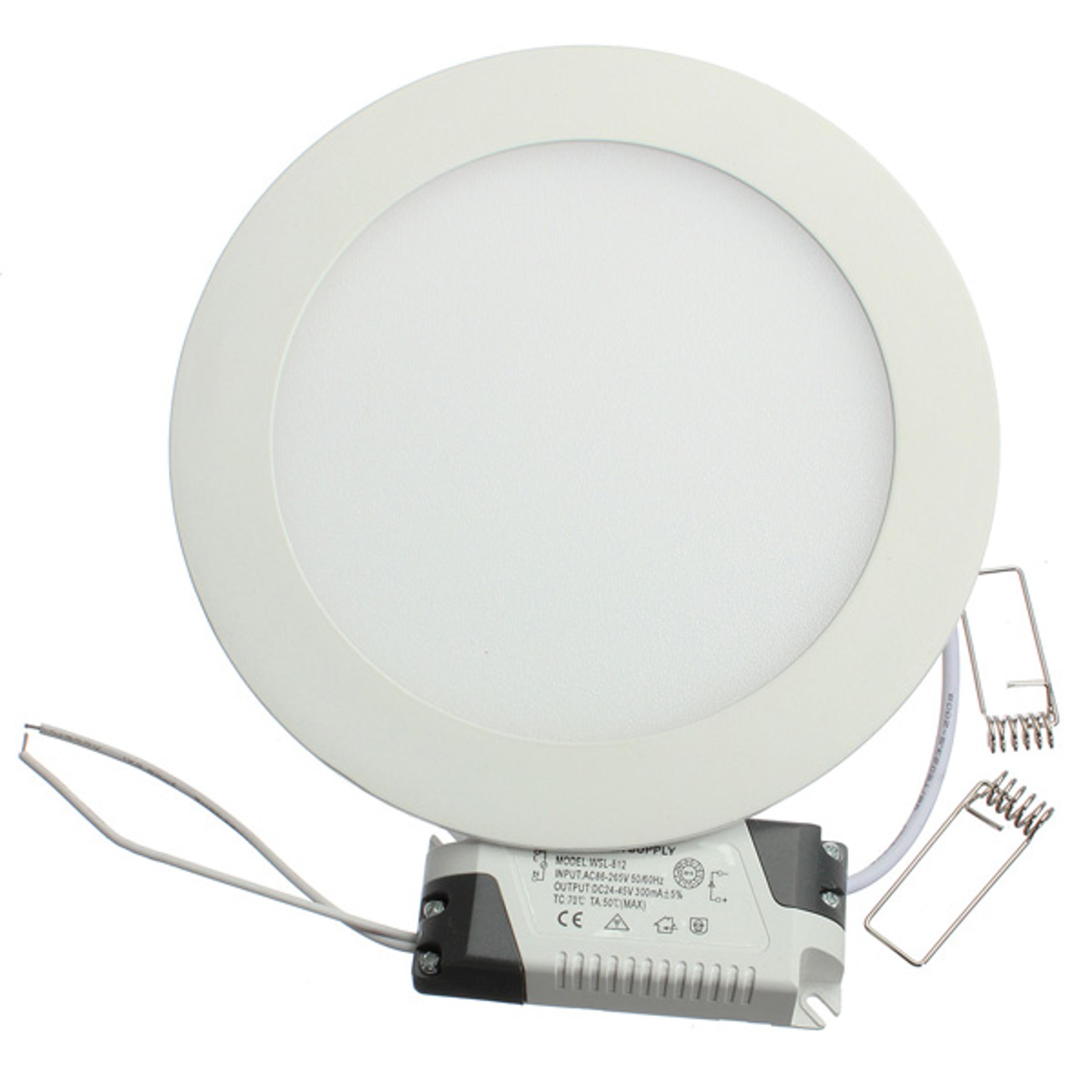 Ultra Thin LED Panel Light Dimmable Round Recessed Ceiling Light 0