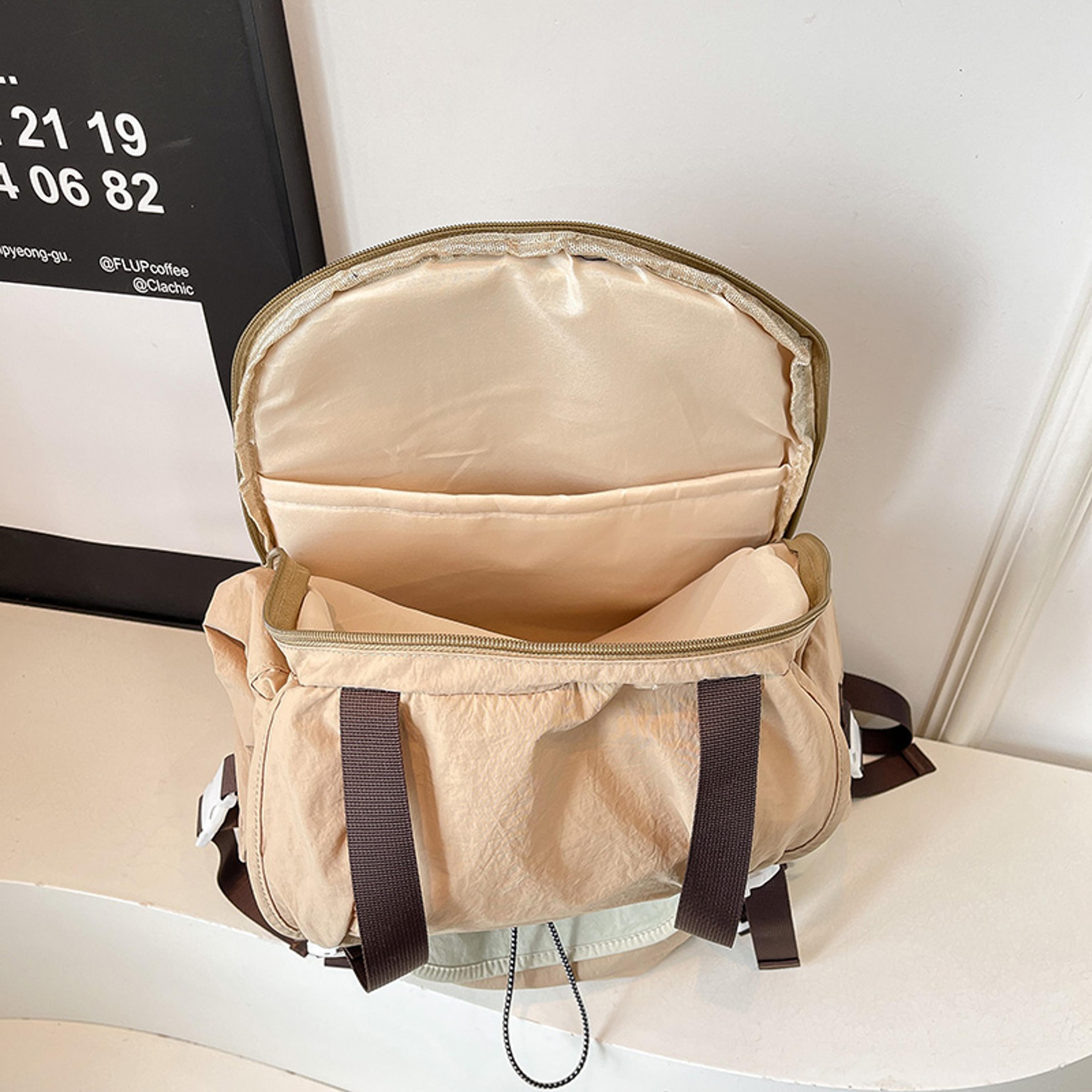 LEFT SIDE Soft Cloth Backpack For Women Cute Summer School Travel Bag 5