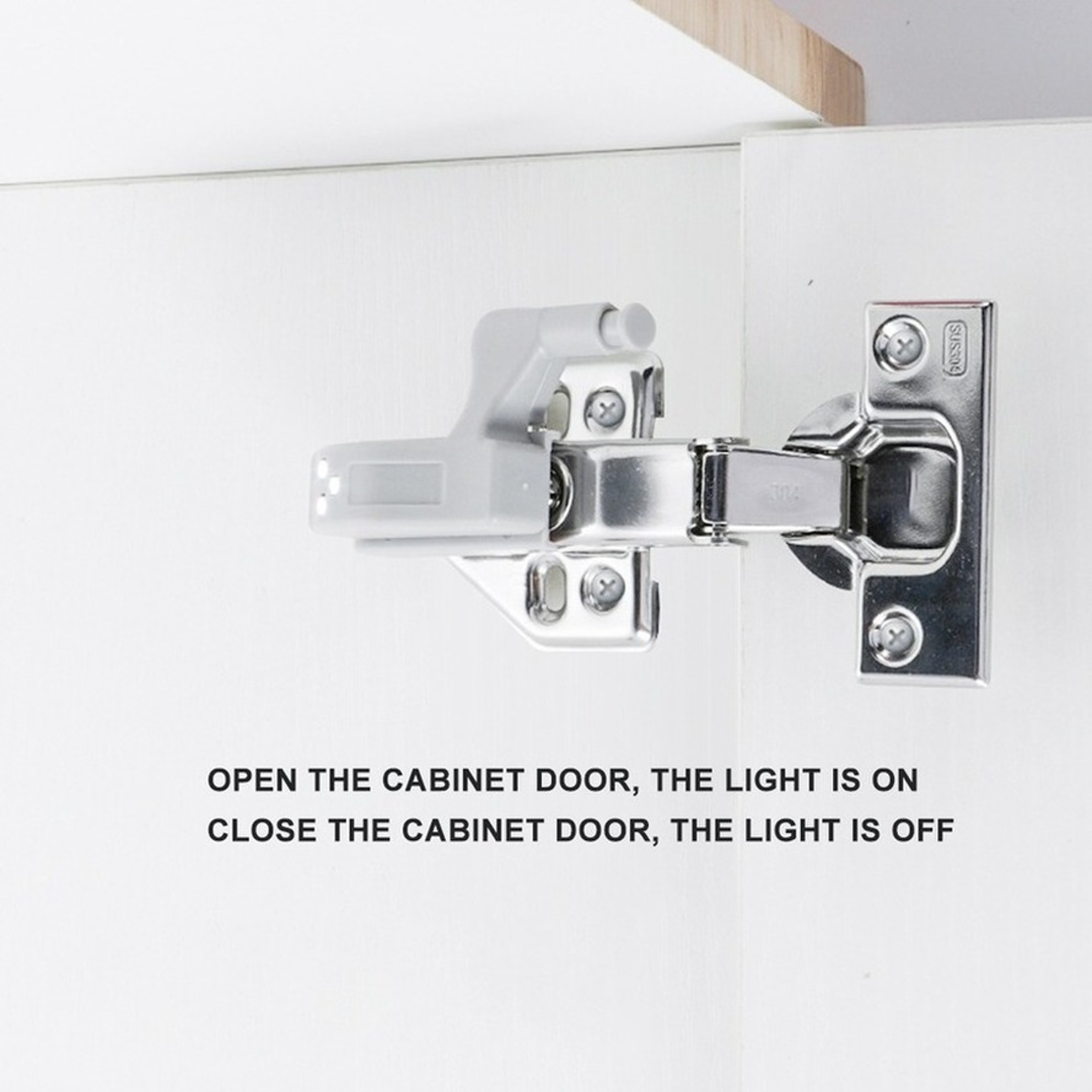 LED Cabinet Hinge Light Wardrobe Sensor Light Under Cabinet Lights 5