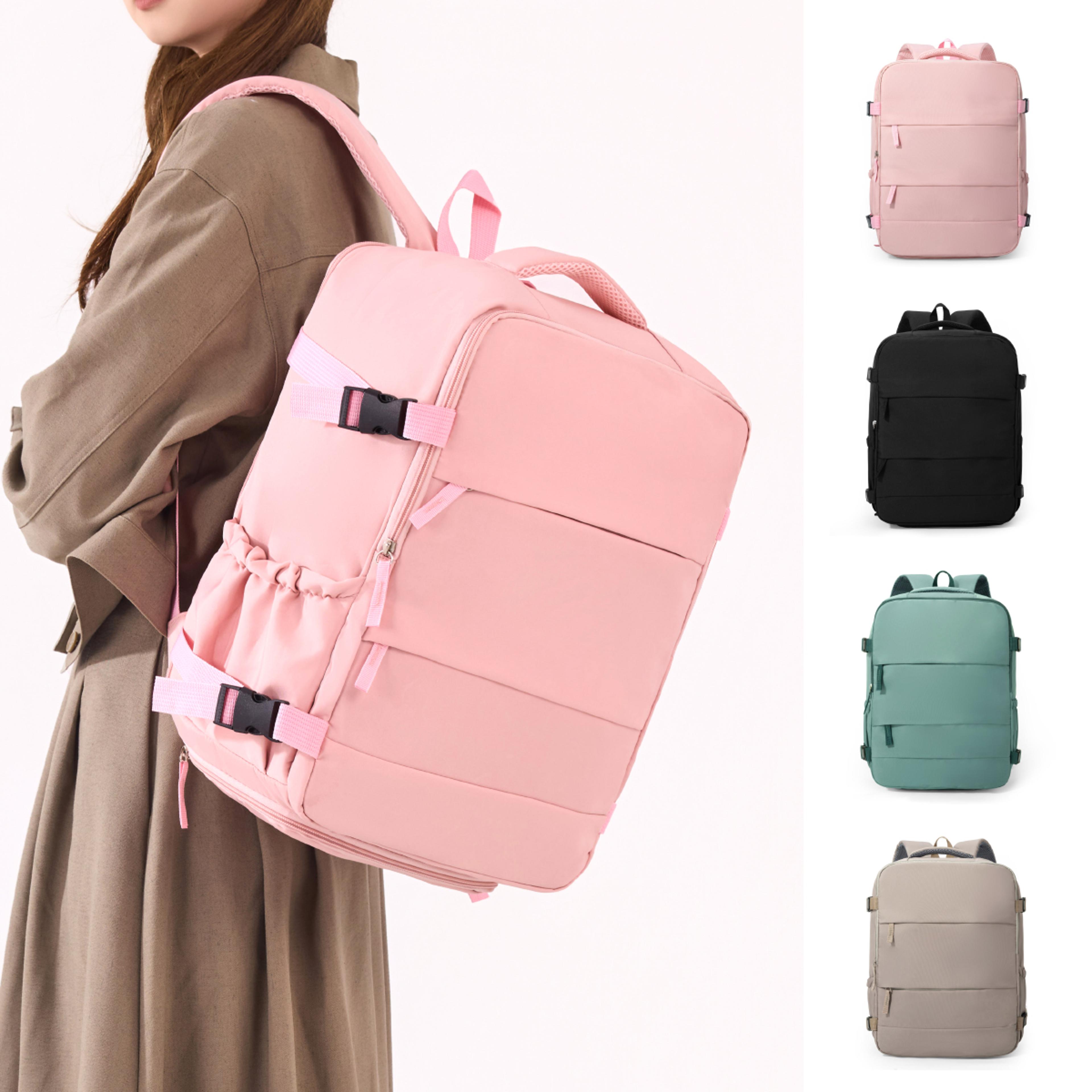 Large Capacity Travel Backpack With Shoe Compartment For Work School And Business 4