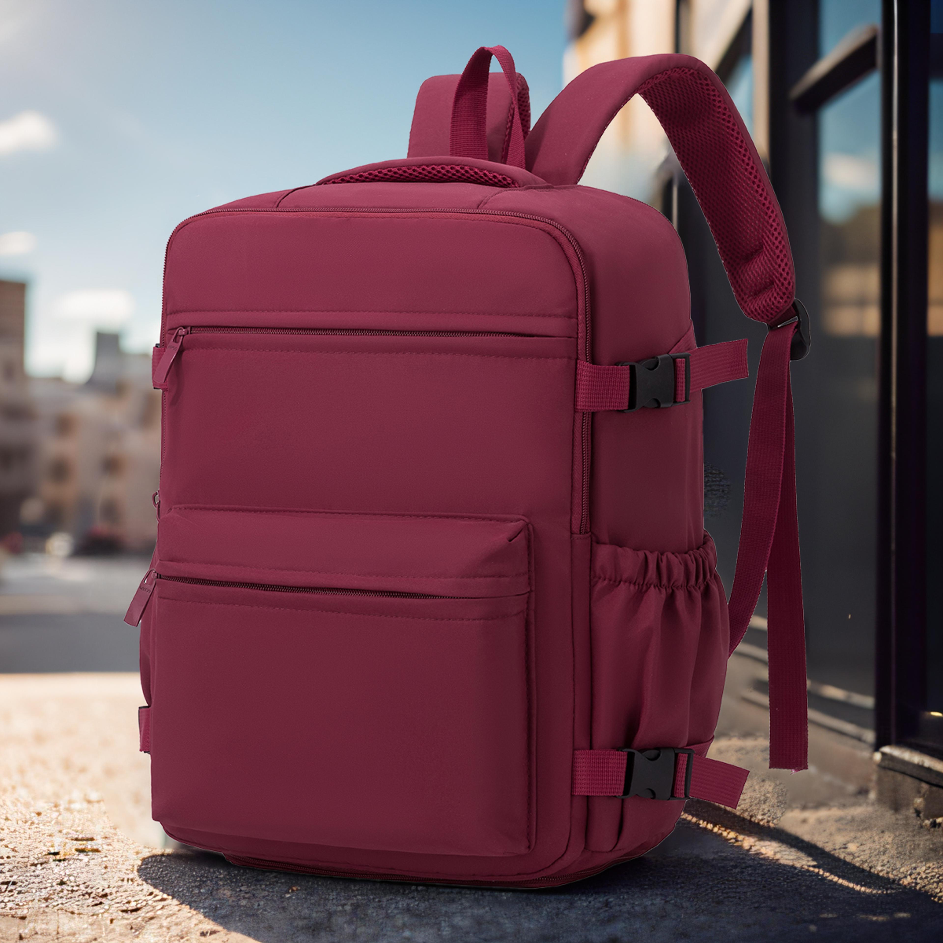 Large Capacity Travel Backpack With Shoe Compartment For Work School And Business 14
