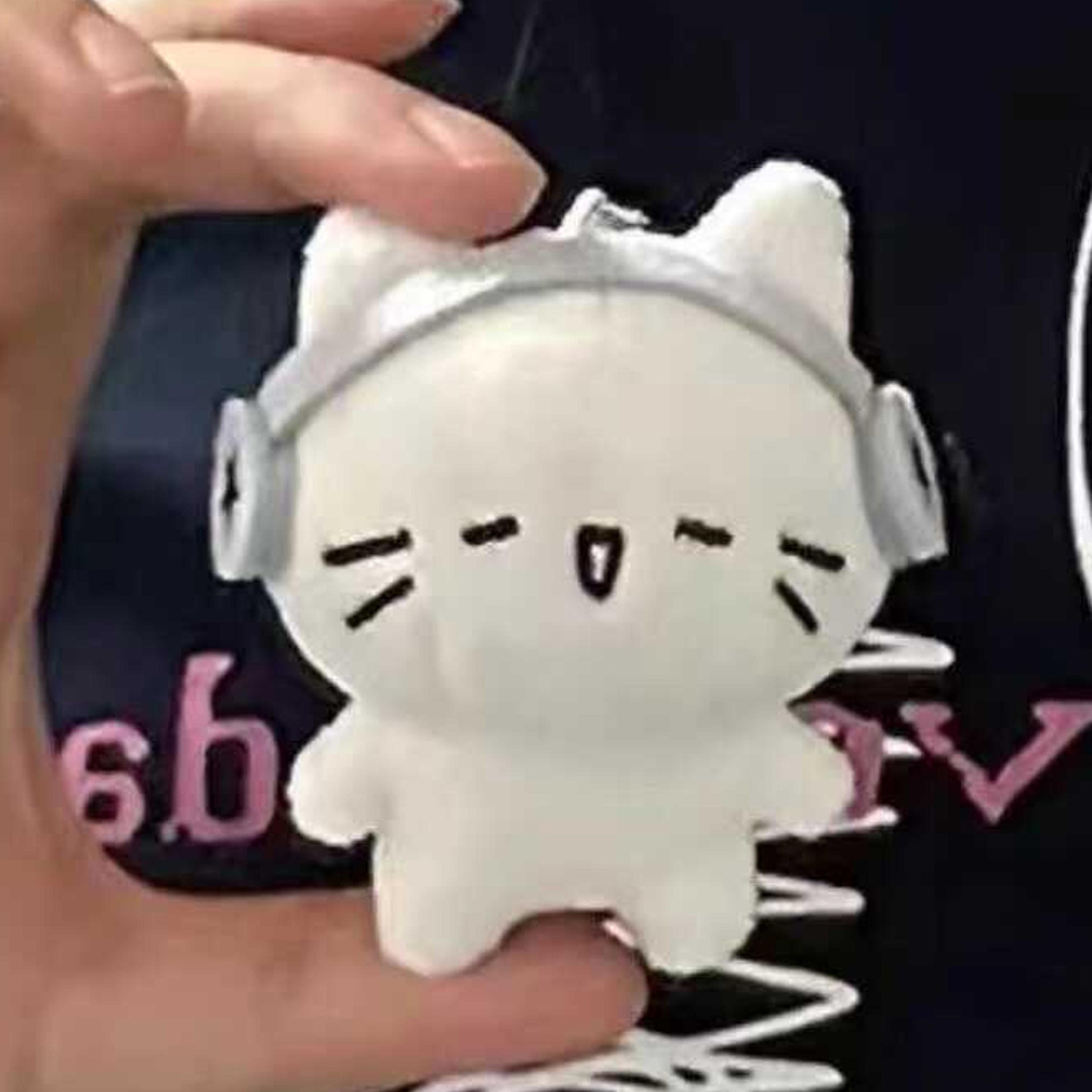 Cute Kitten Couple Plush Keychain Backpack Charm Kawaii Gift 2