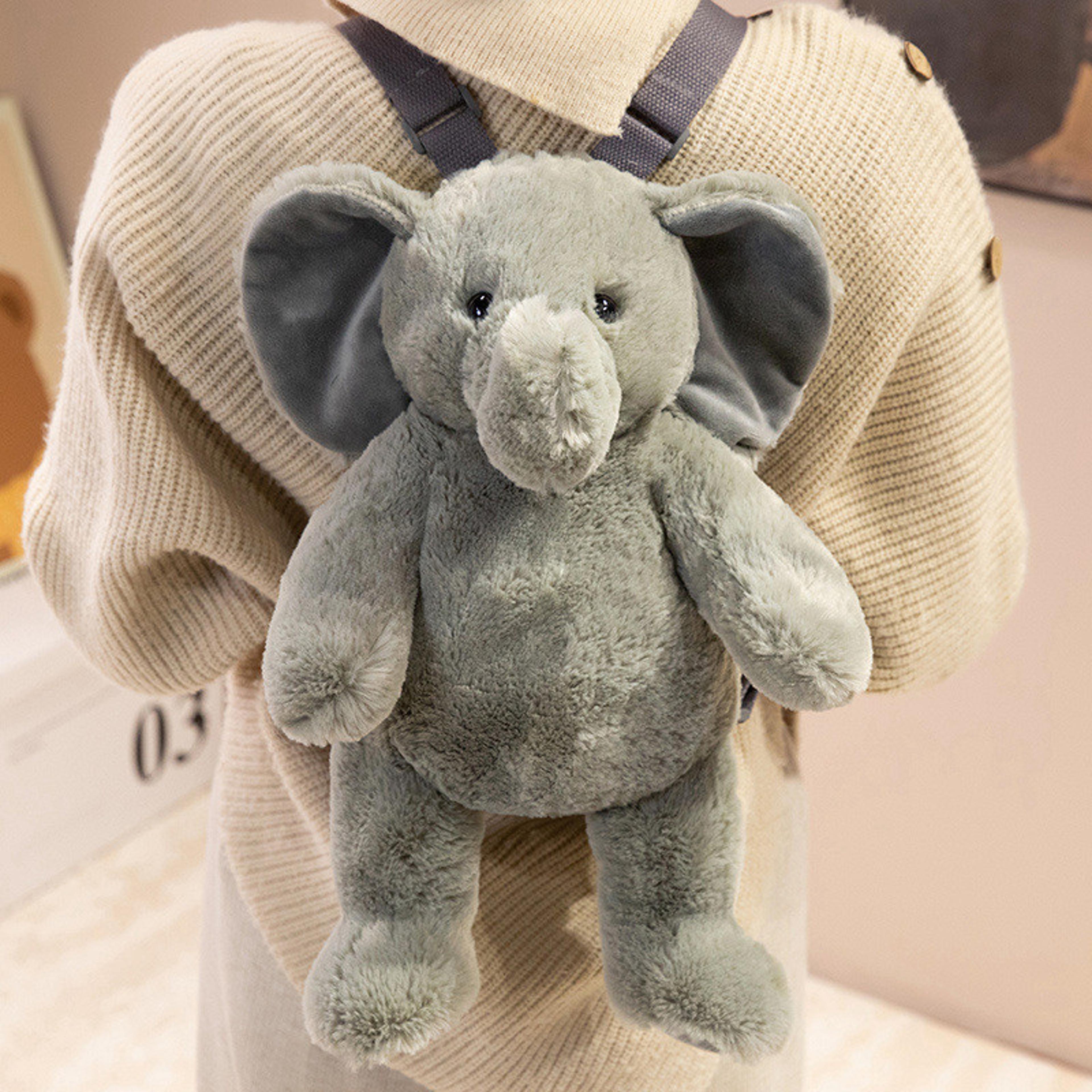 Plush Animal Backpack For Kids Soft Stuffed Animal Bag Cute School Travel Gift 6