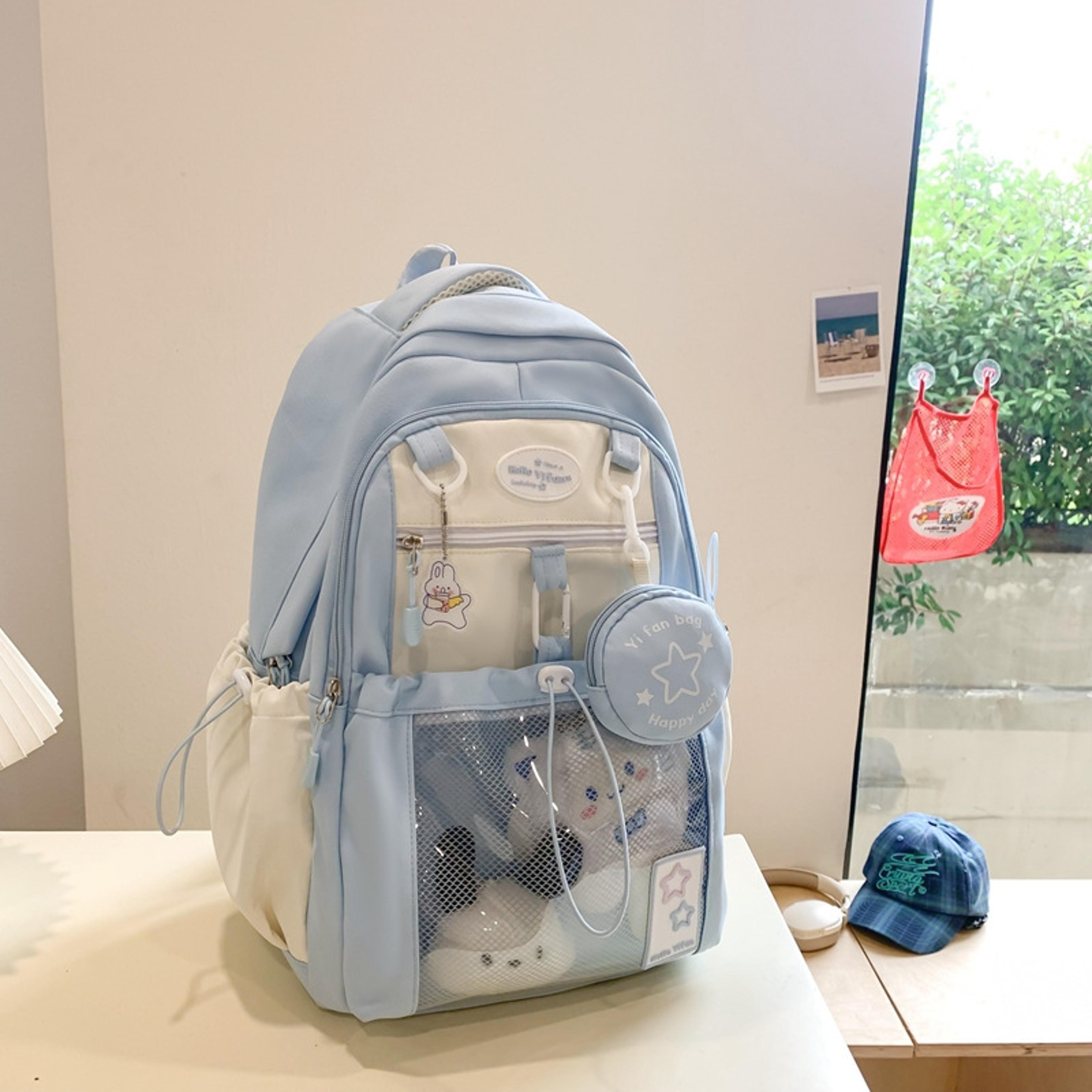 Cute Kawaii Back To School Backpack For Girls  Teens Multi Pocket Nylon School Backpack With Laptop 9