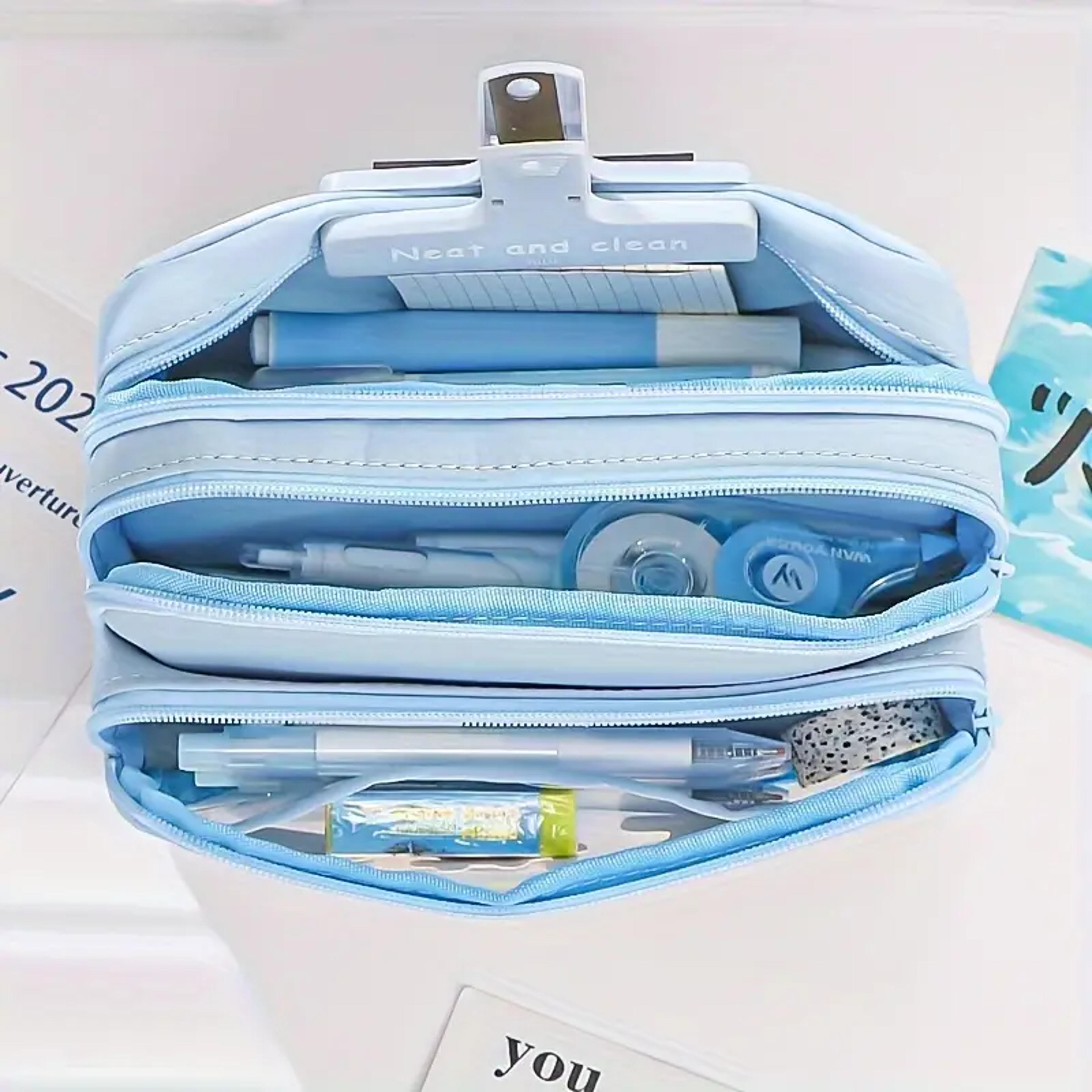 Large Capacity Pencil Case With Back To School Backpack Portable Cosmetic Organizer Pouch 2