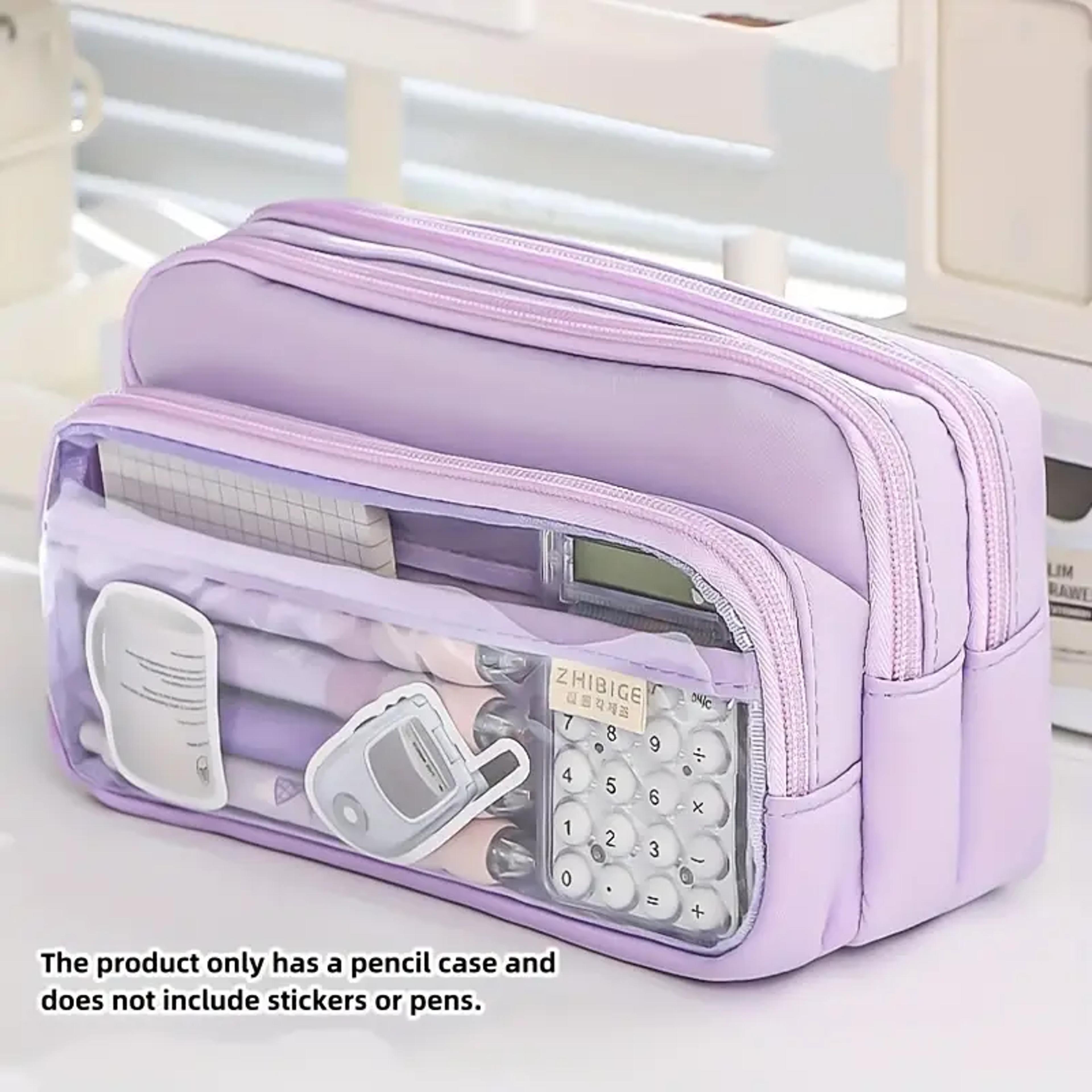 Large Capacity Pencil Case With Back To School Backpack Portable Cosmetic Organizer Pouch 9