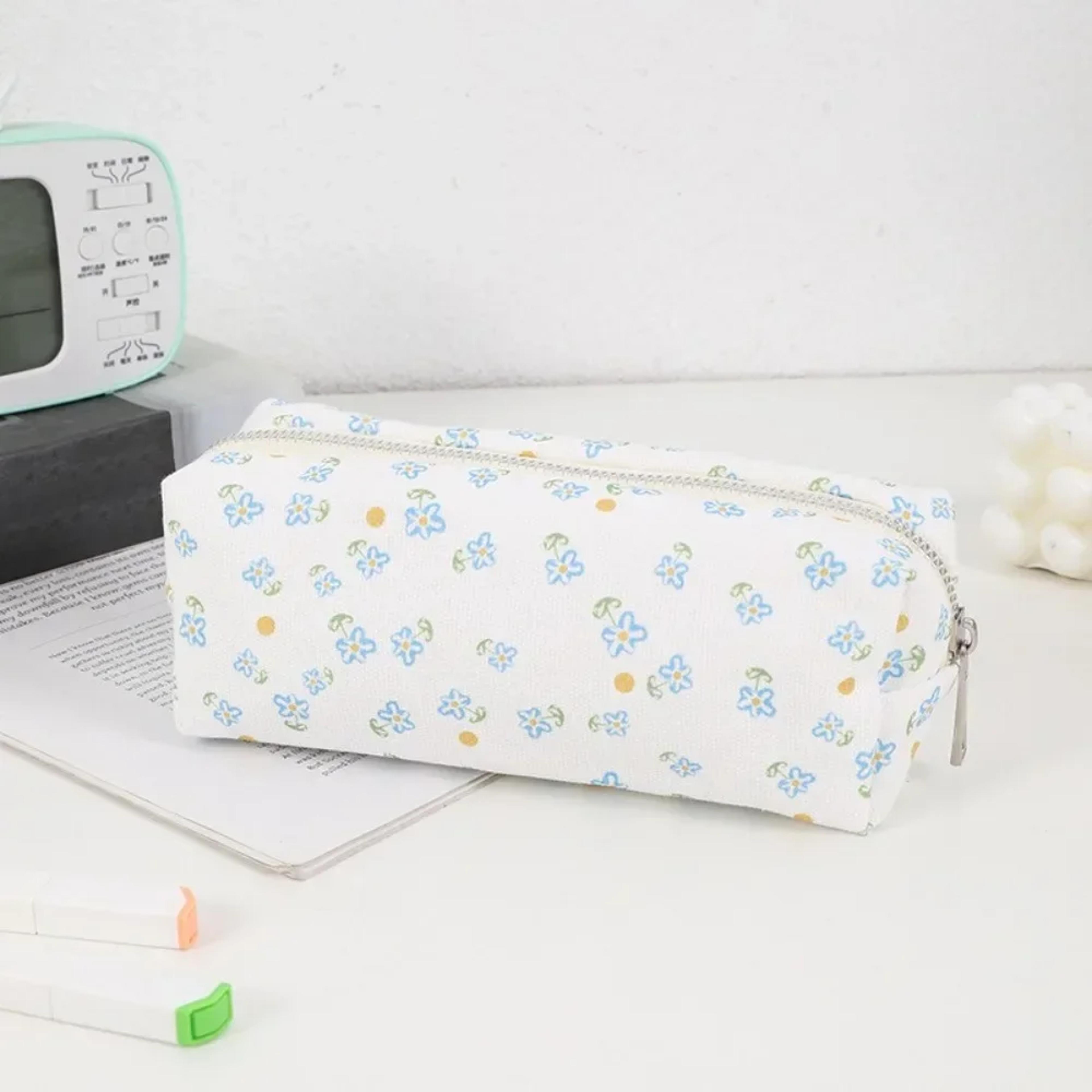 BloomStyle Floral Pencil Case For Back To School Backpack Large Capacity Stationery Organizer 5