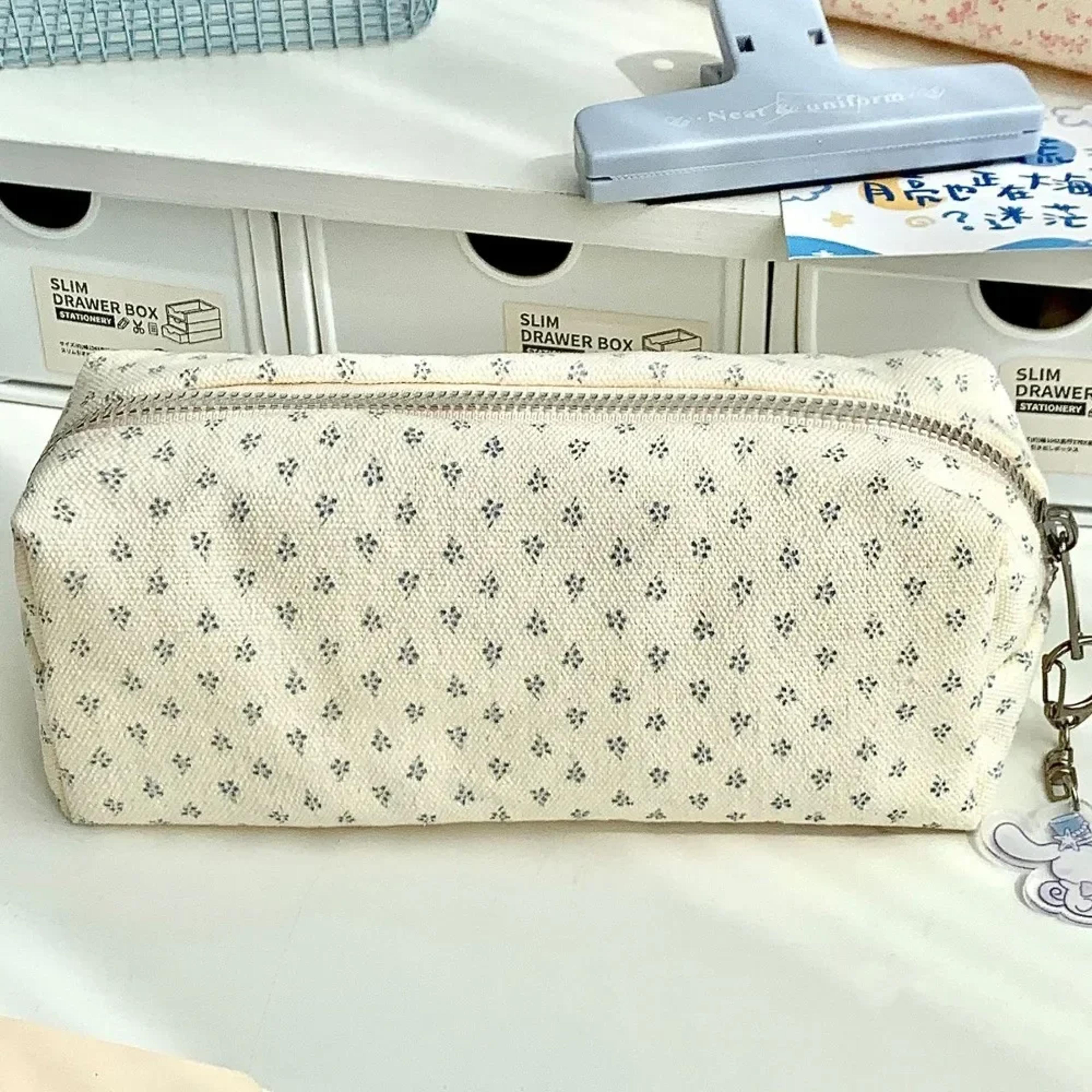 BloomStyle Floral Pencil Case For Back To School Backpack Large Capacity Stationery Organizer 7