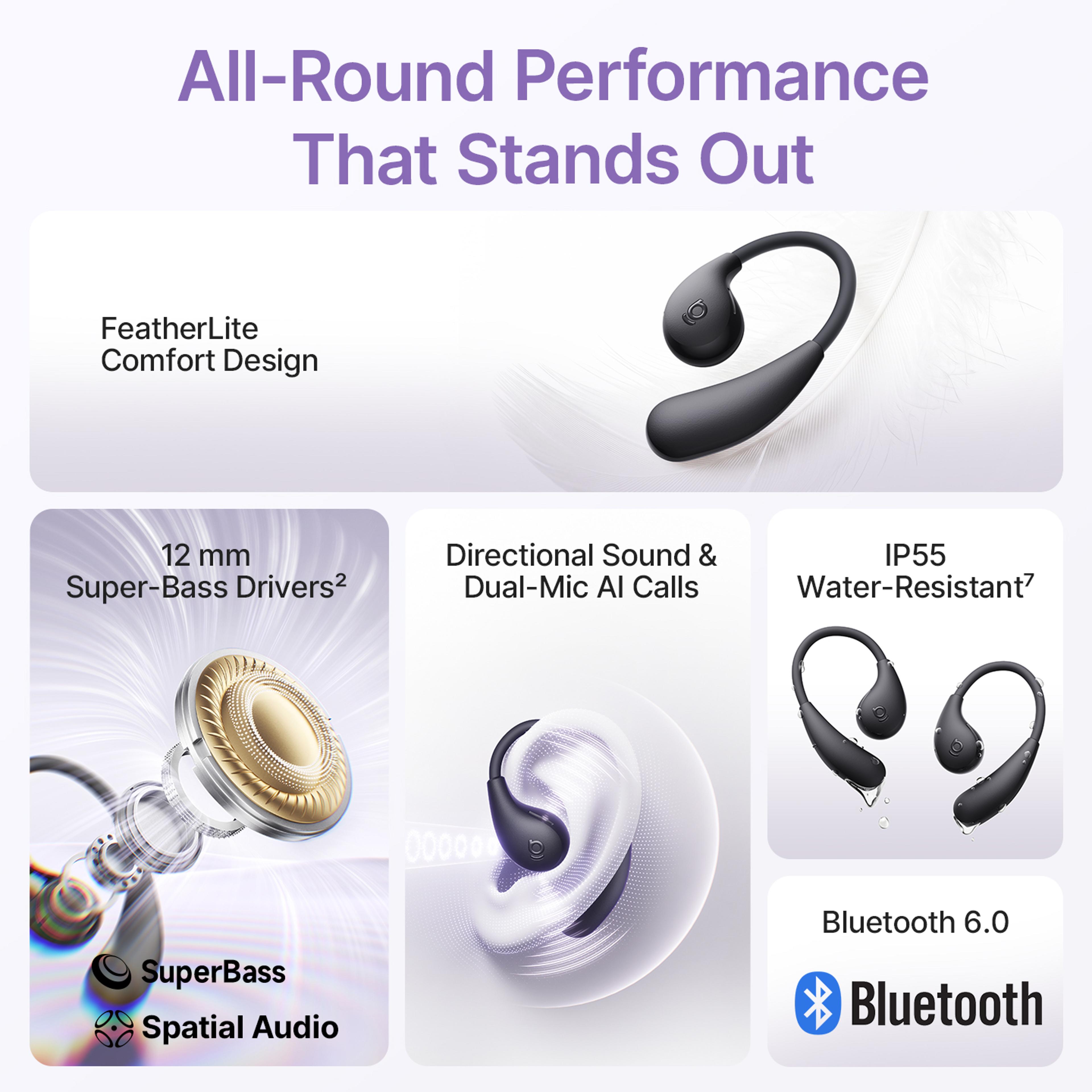 Lite Open Ear Wireless Sport Earbuds With Bluetooth And Playtime 3