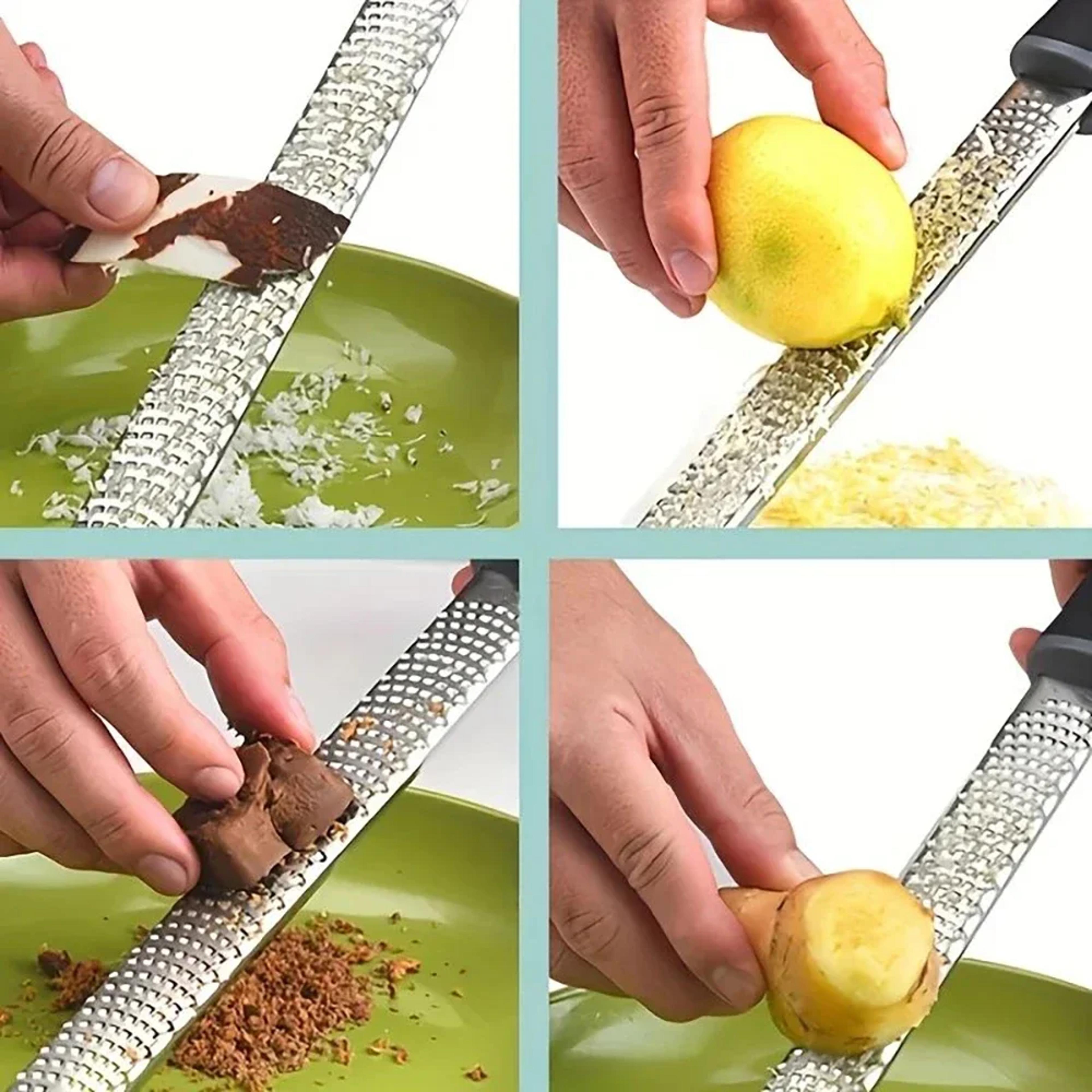 Professional Microplane Grater  Lemon Zester With Non Slip Grip For Cheese Garlic  Ginger 2