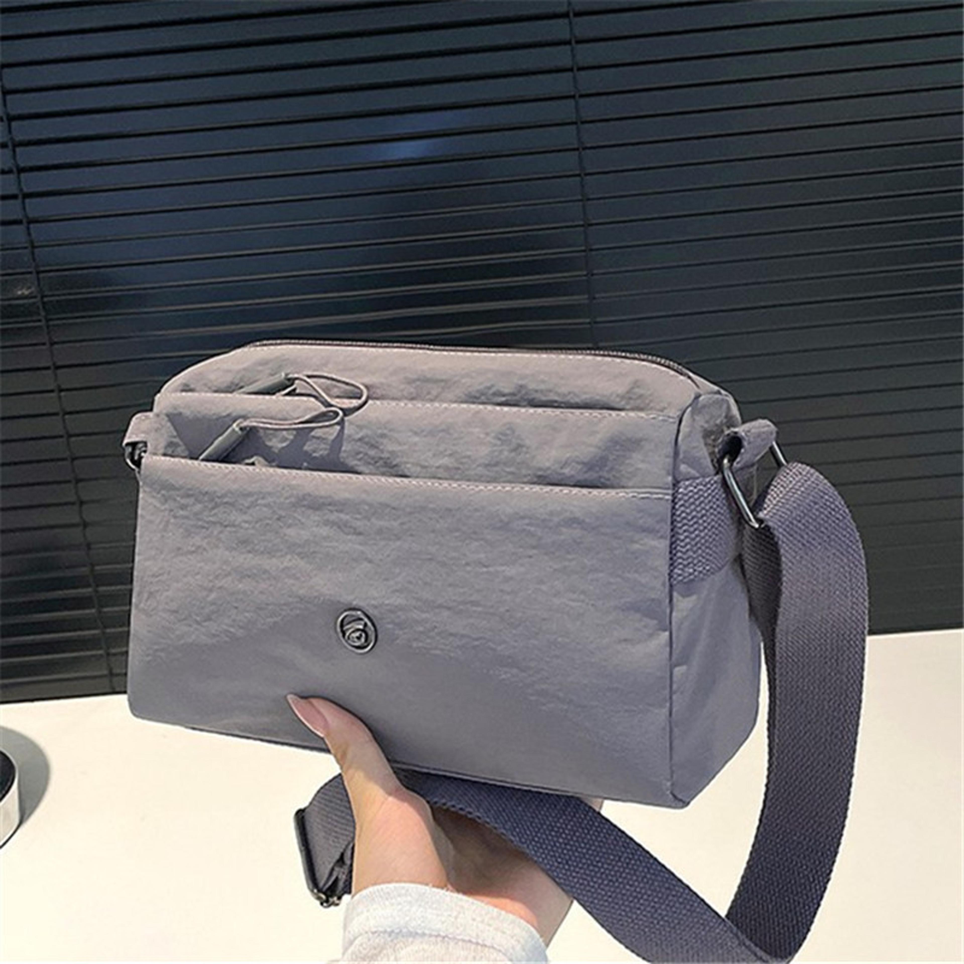 Lightweight Nylon Crossbody Bag With Four Layer Zipper Pockets For Women 10