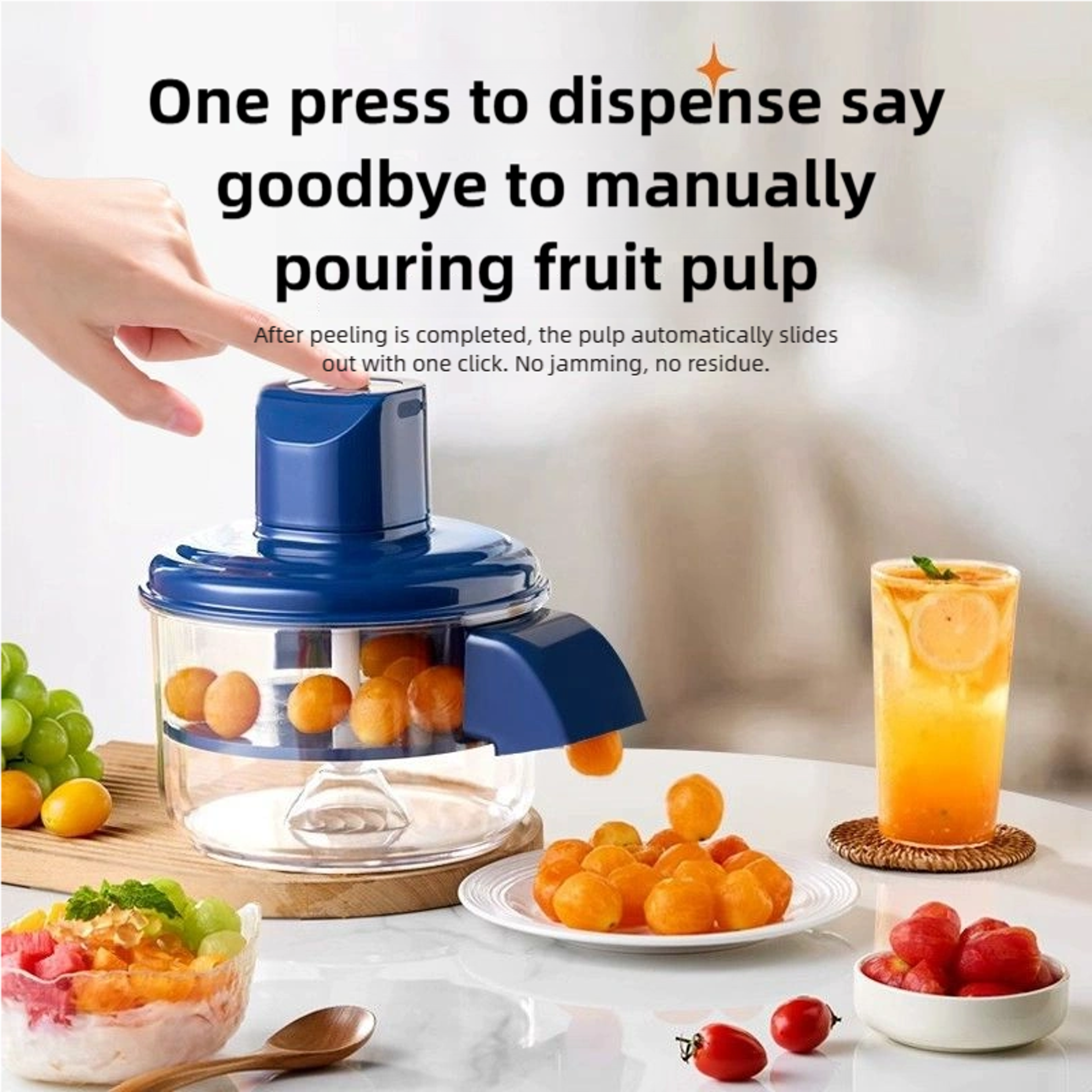 Electric Grape Peeler Automatic Fruit Peeling Tool Smart Kitchen Peeler 5