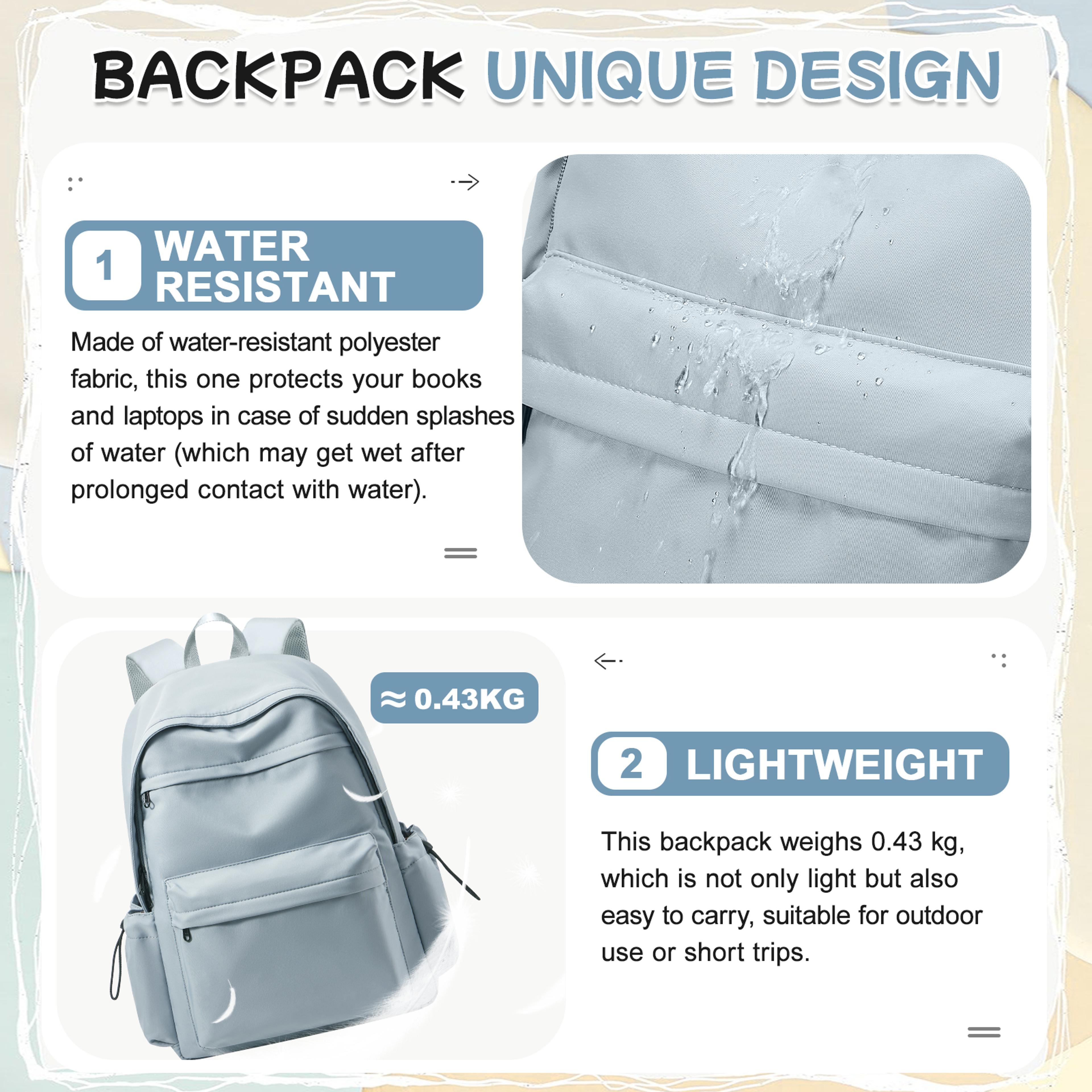 University Casual Lightweight Backpack Large Capacity School Bag Fits Laptop 2