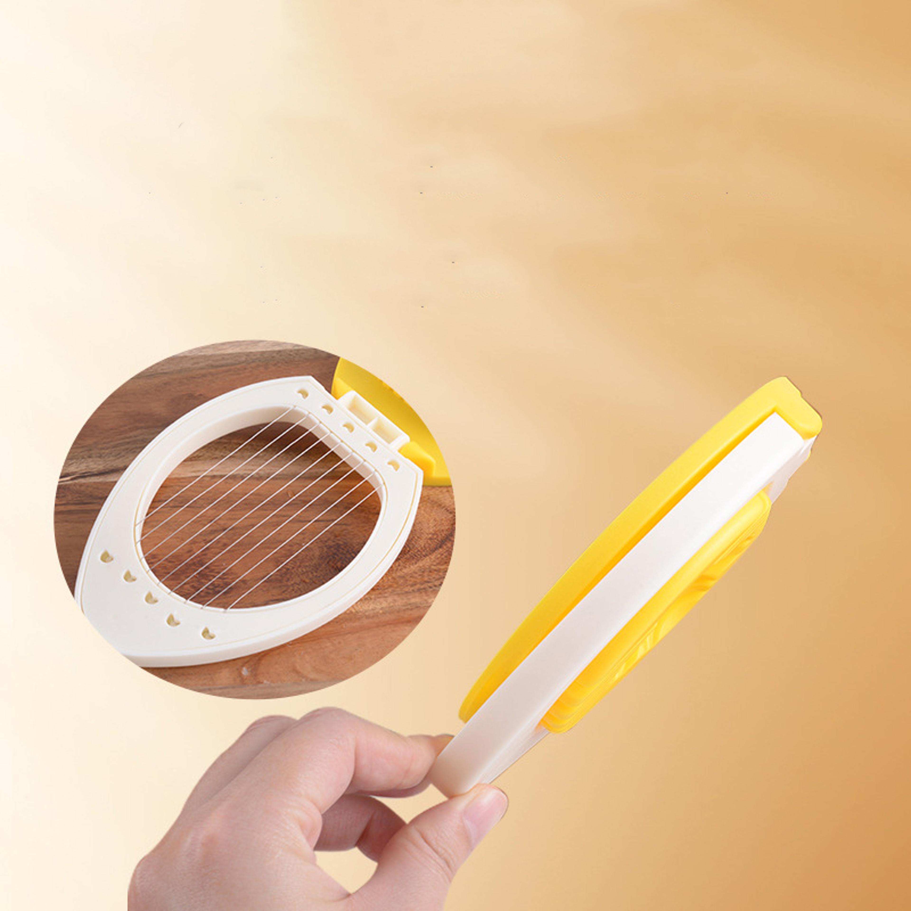 Stainless Steel Egg Slicer Multi Purpose Boiled Egg Cutter Kitchen Gadget 4