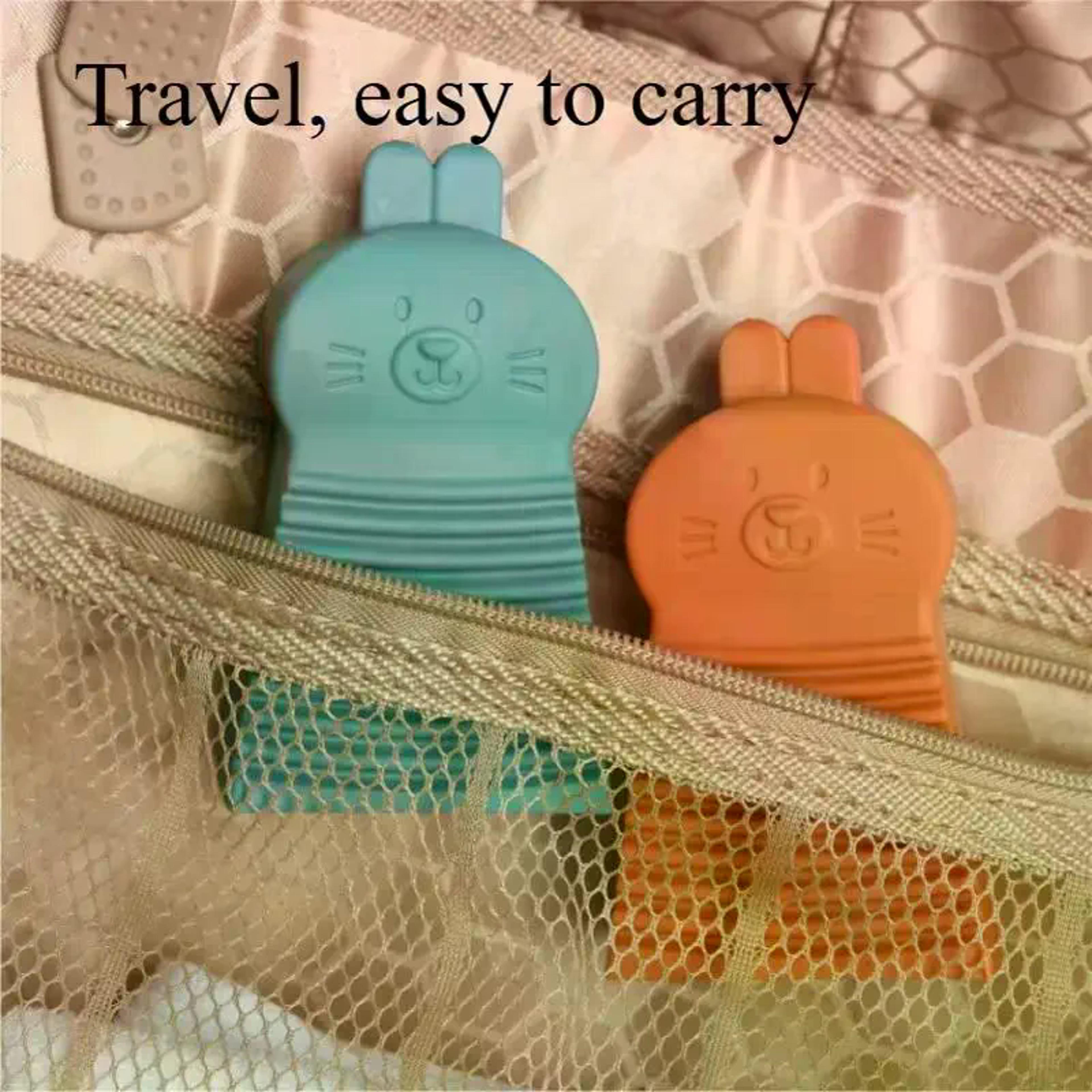 Portable Rabbit Laundry Scrub Brush Handheld Washboard For Quick Stain Removal 1