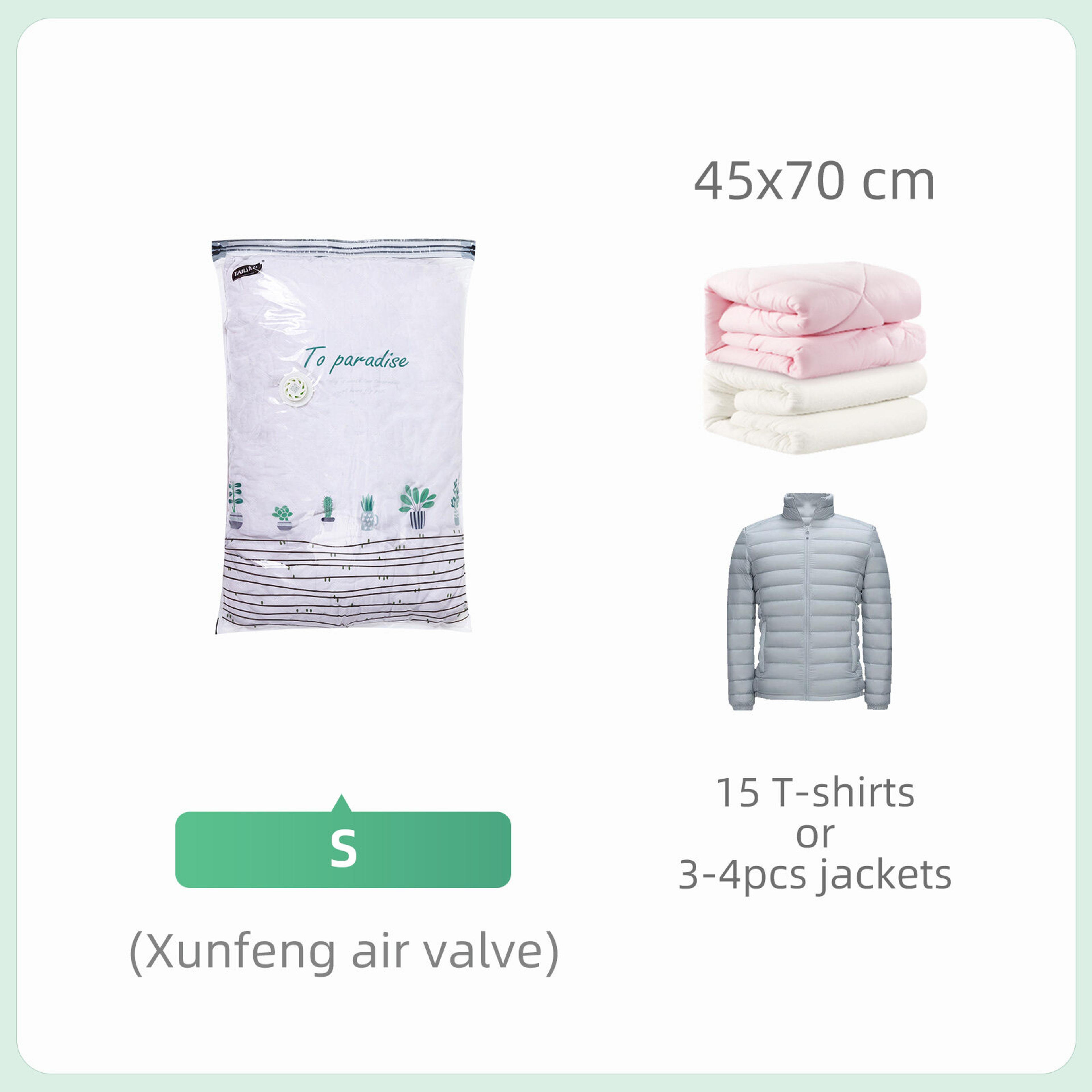 Cube Vacuum Storage Bags Large Space Saving Bags For Clothes Blankets Comforters 6