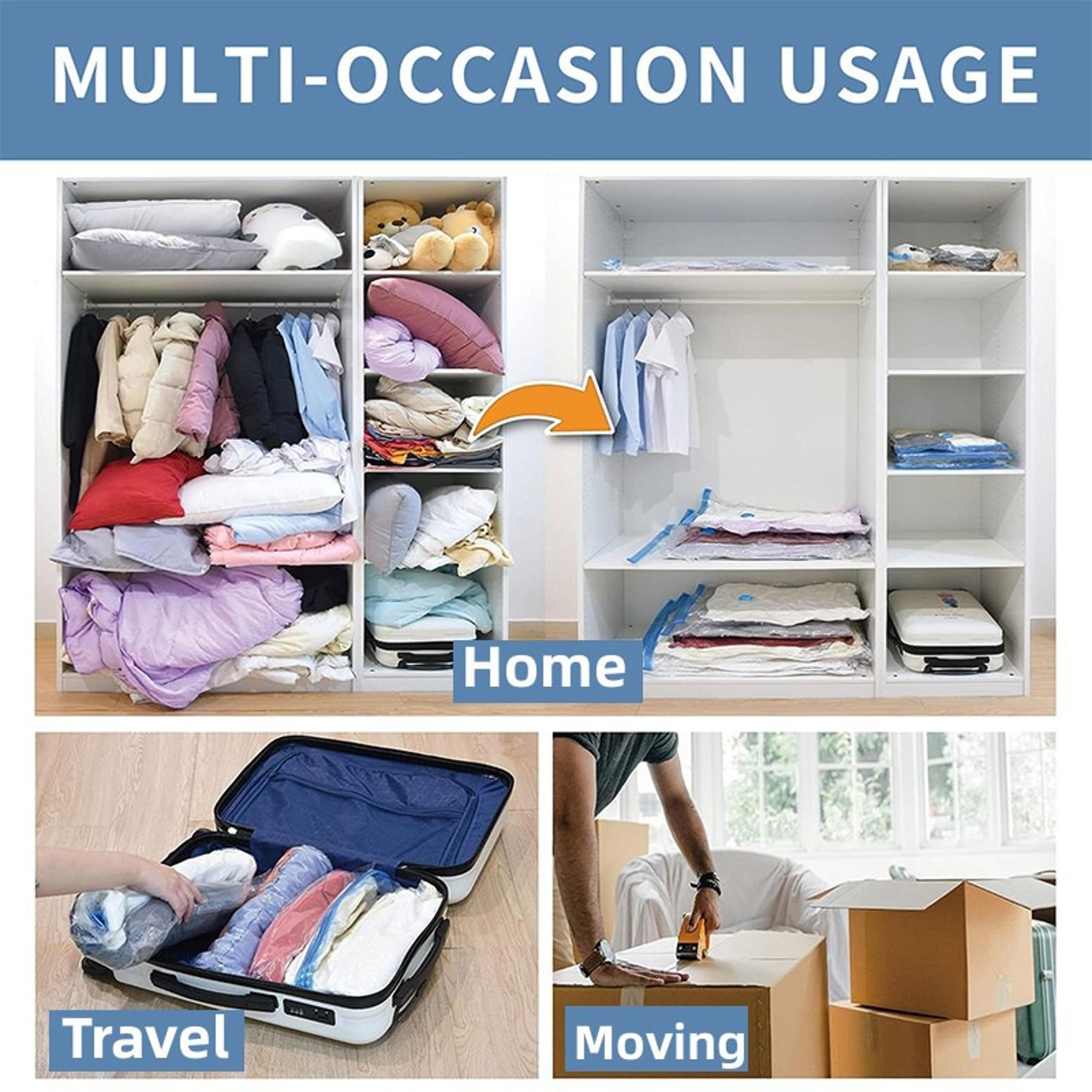 Space Saving Vacuum Storage Bags Thickened Clothes And Quilt Organizer Bags 5