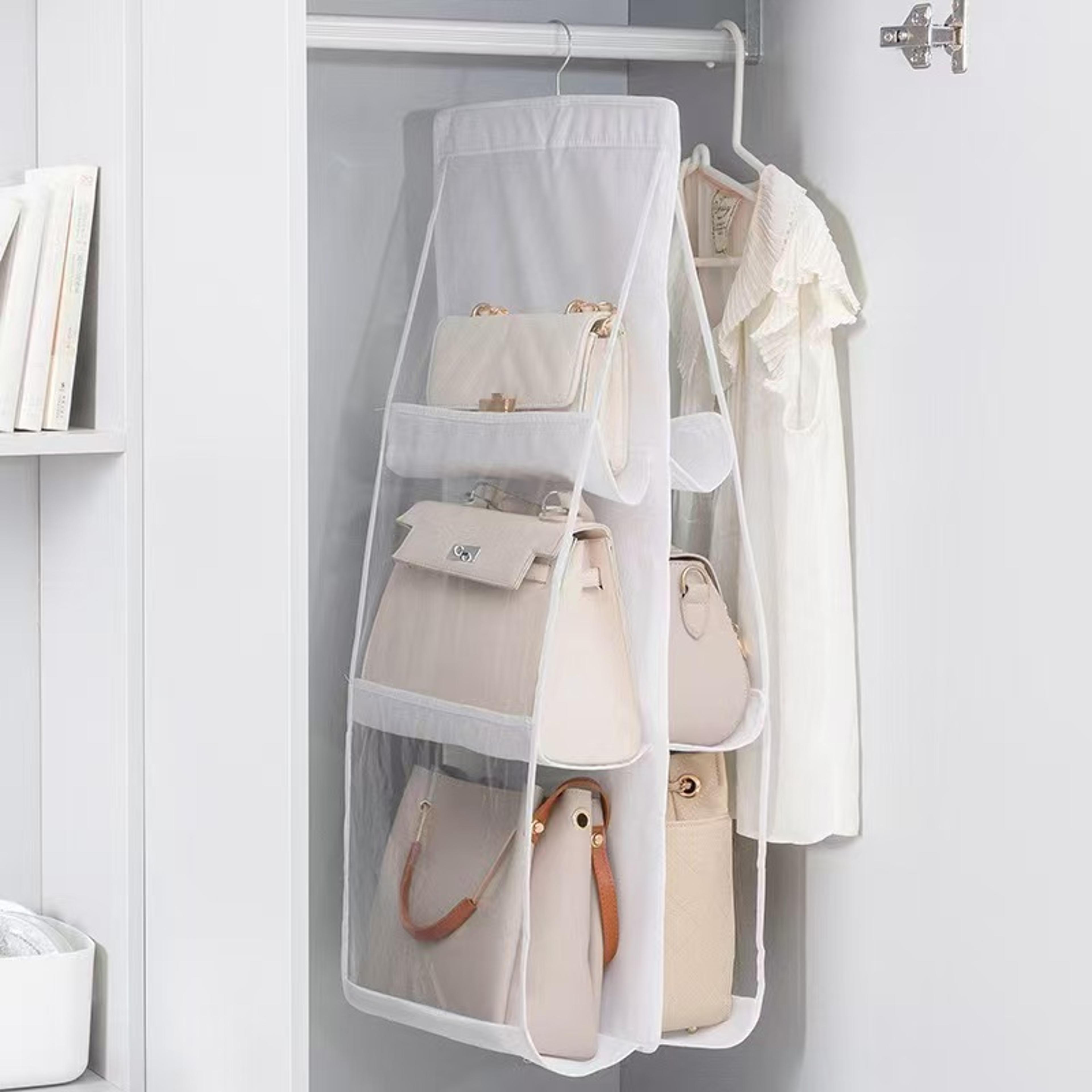Layer Hanging Storage Bag Transparent Dustproof Wardrobe Organizer 0