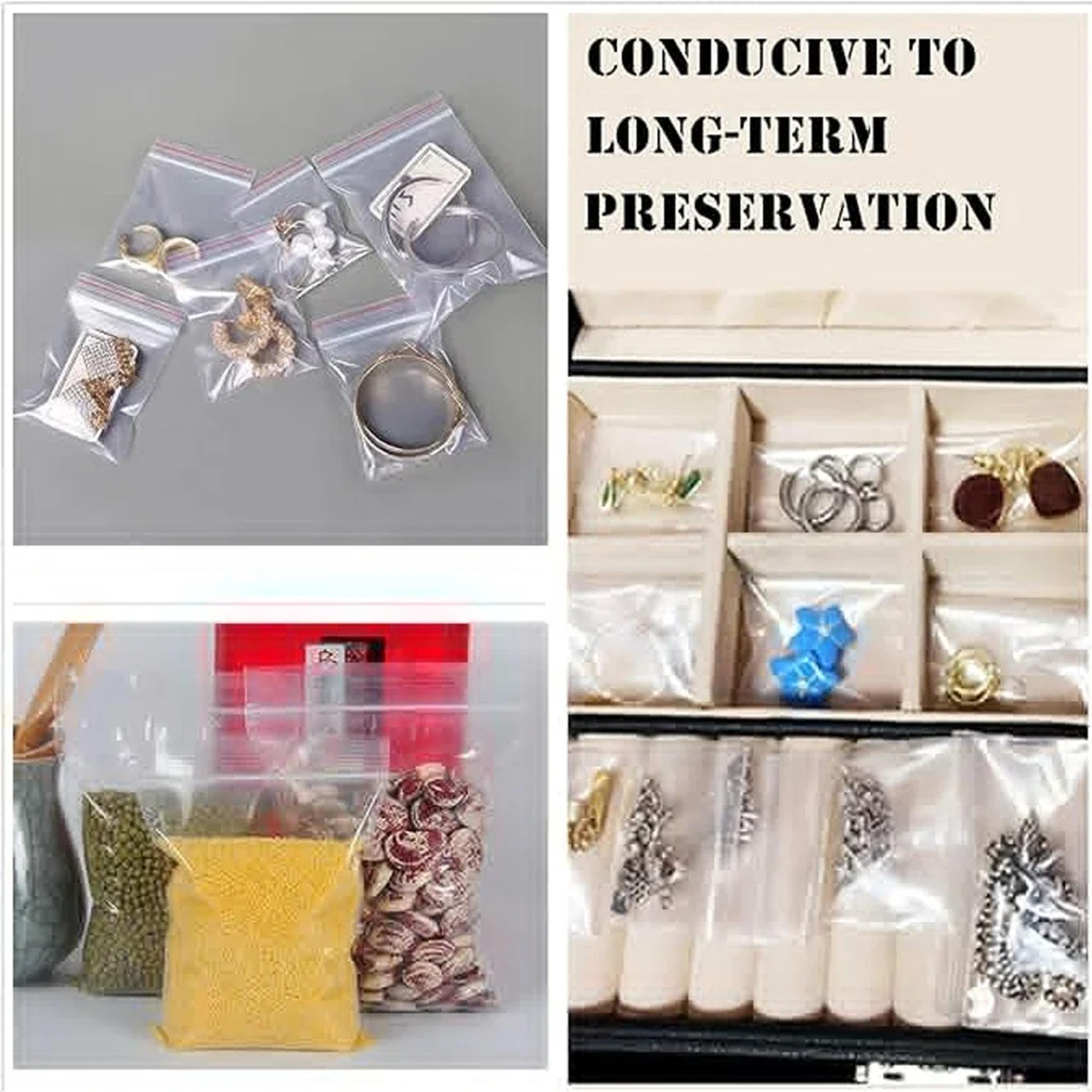 Reusable Clear Zip Lock Bags Small Storage Bags For Food Jewelry And Accessories 4