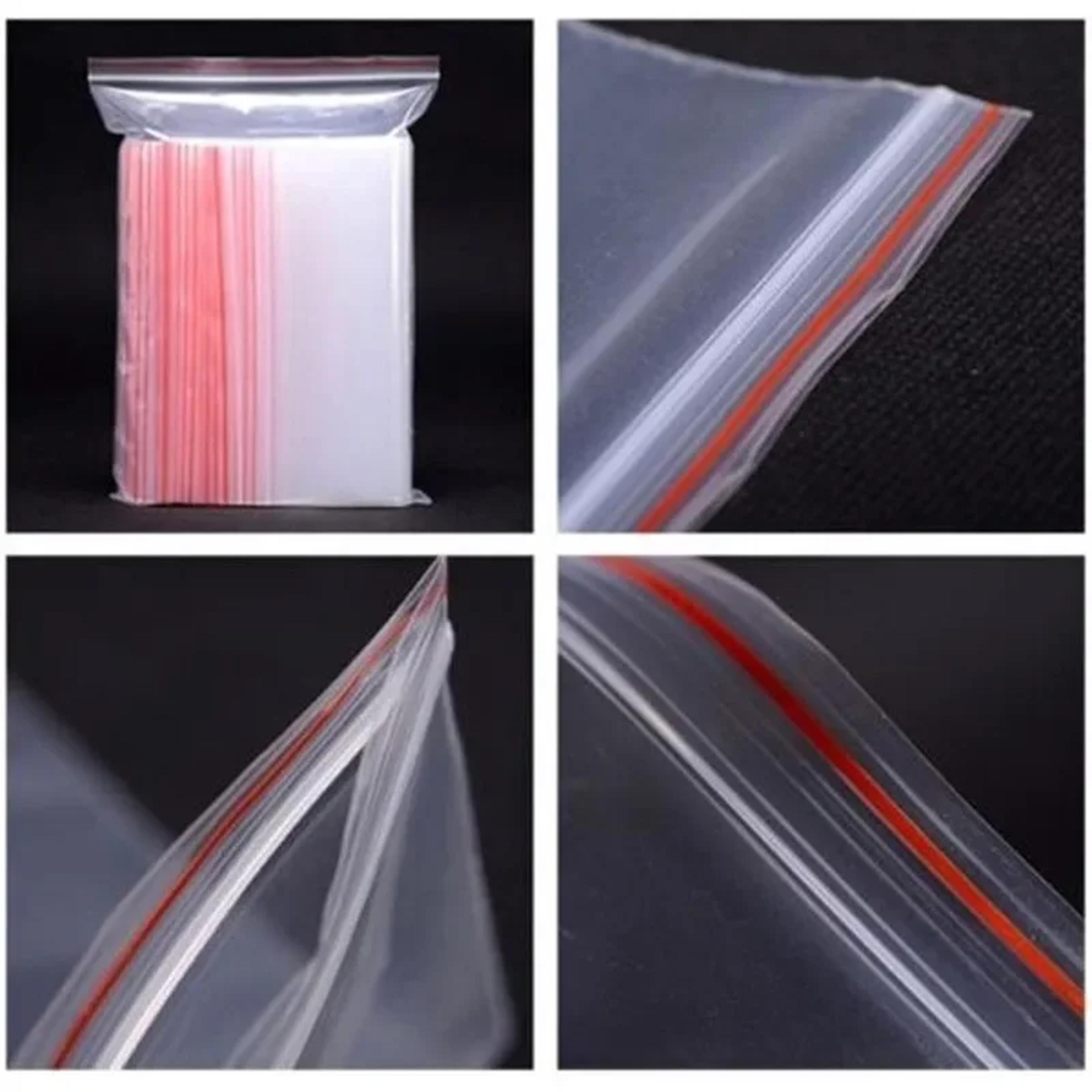 Reusable Resealable Plastic Bags Clear Food Storage Zip Lock Bags 3