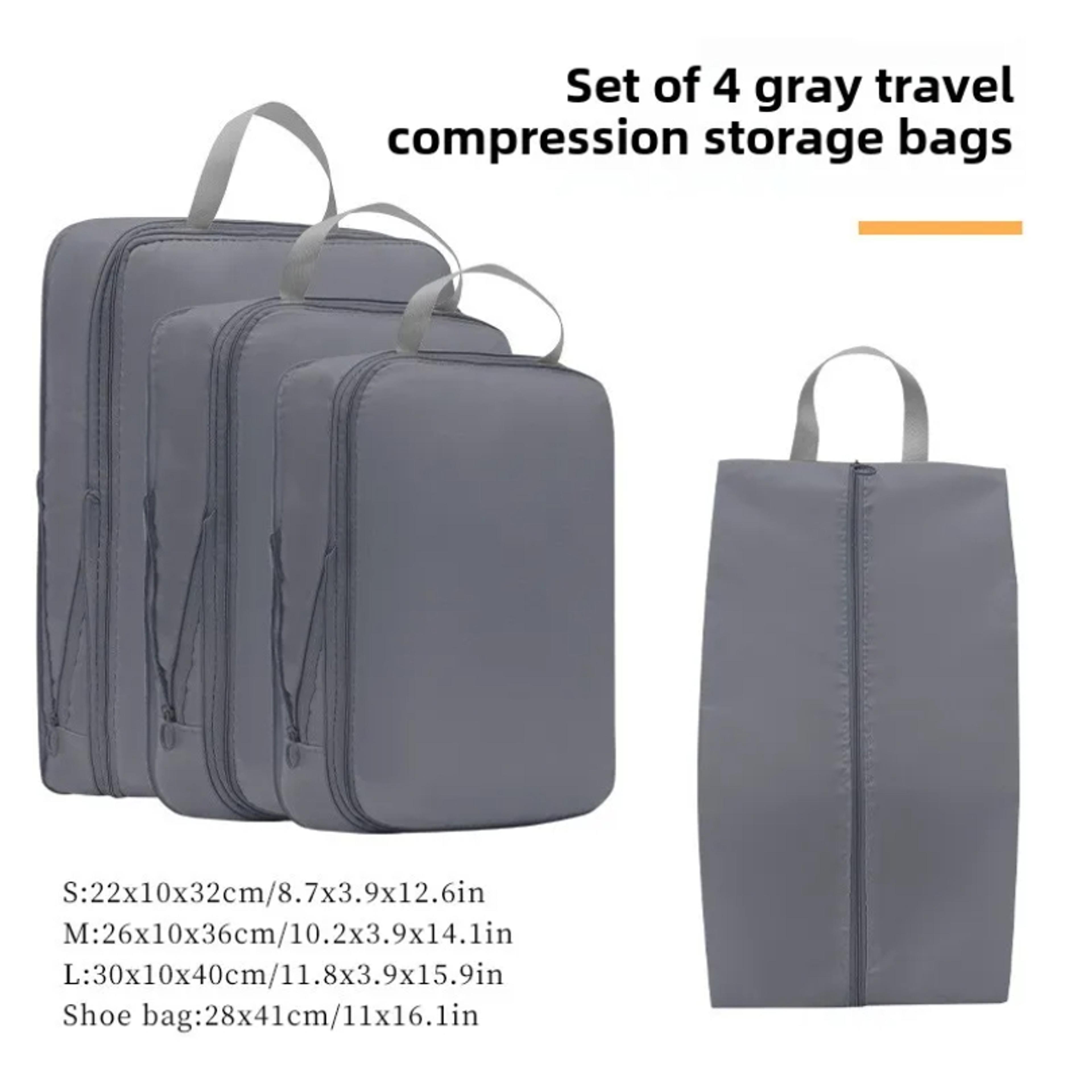Compression Packing Cubes Travel Organizers For Suitcase Space Saving Luggage Bags 4