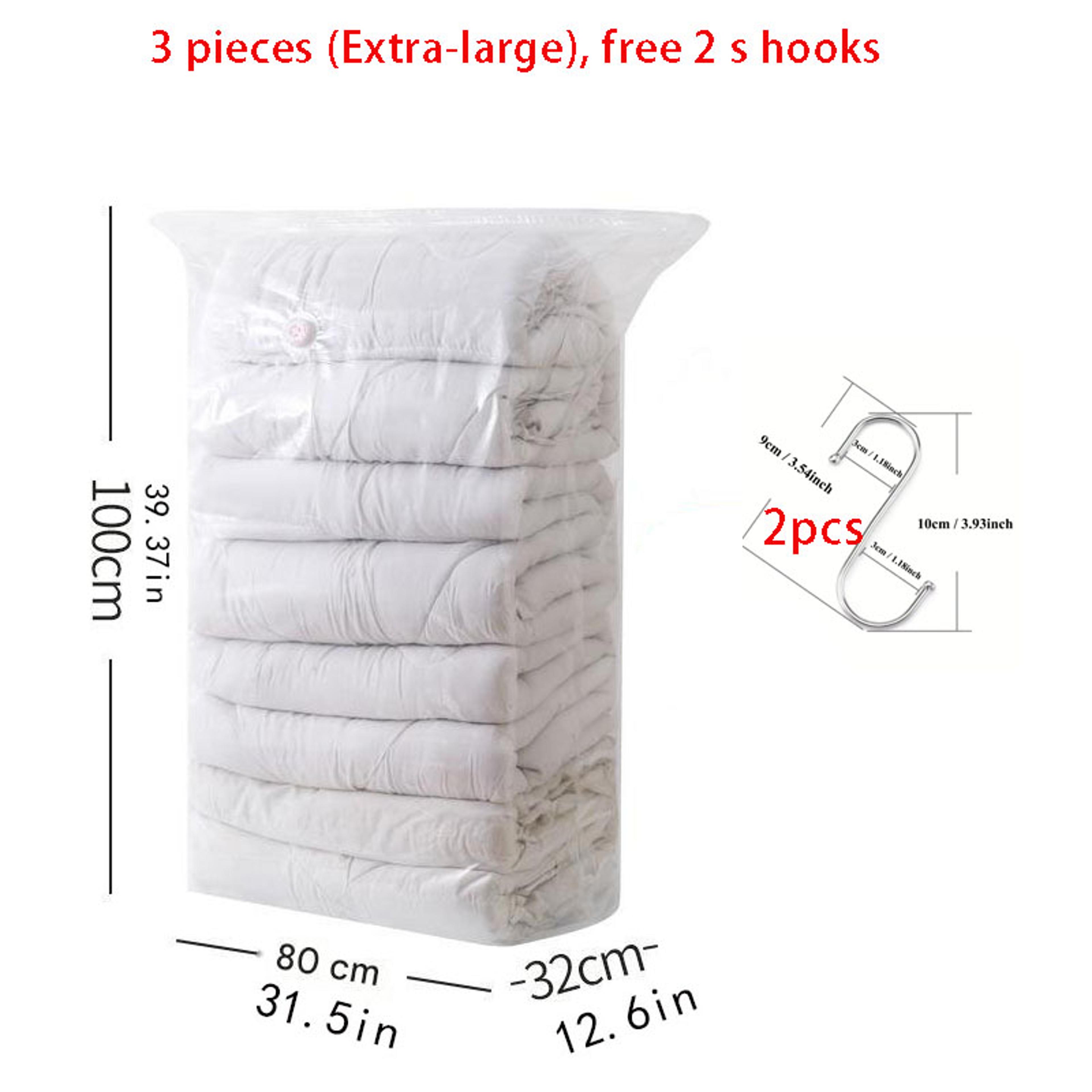 Thickened Compression Vacuum Storage Bags With Metal Hook For Clothing Organization And Travel 9