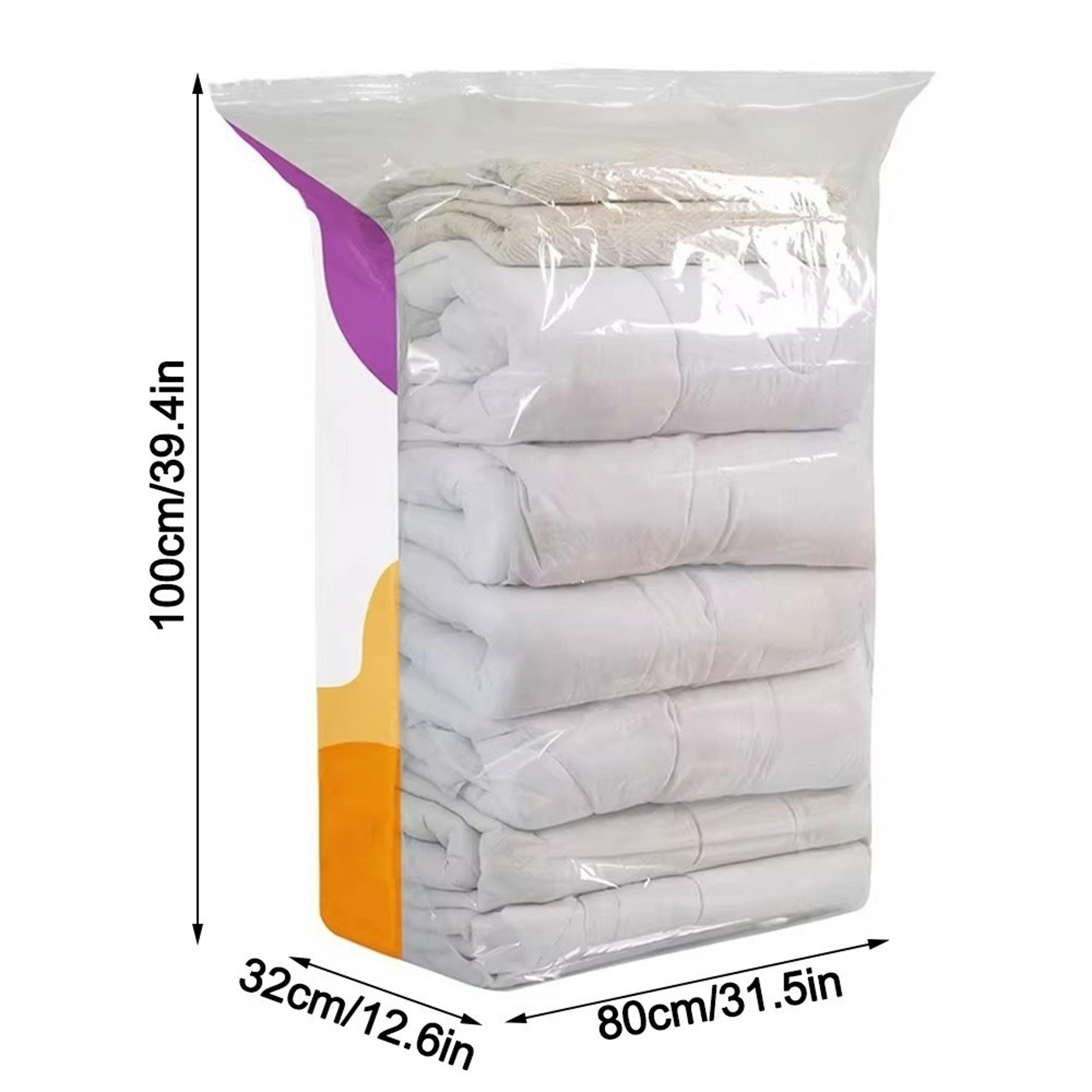 No Pump Vacuum Storage Bags Large Space Saving Compression Bags For Clothes And Bedding 8