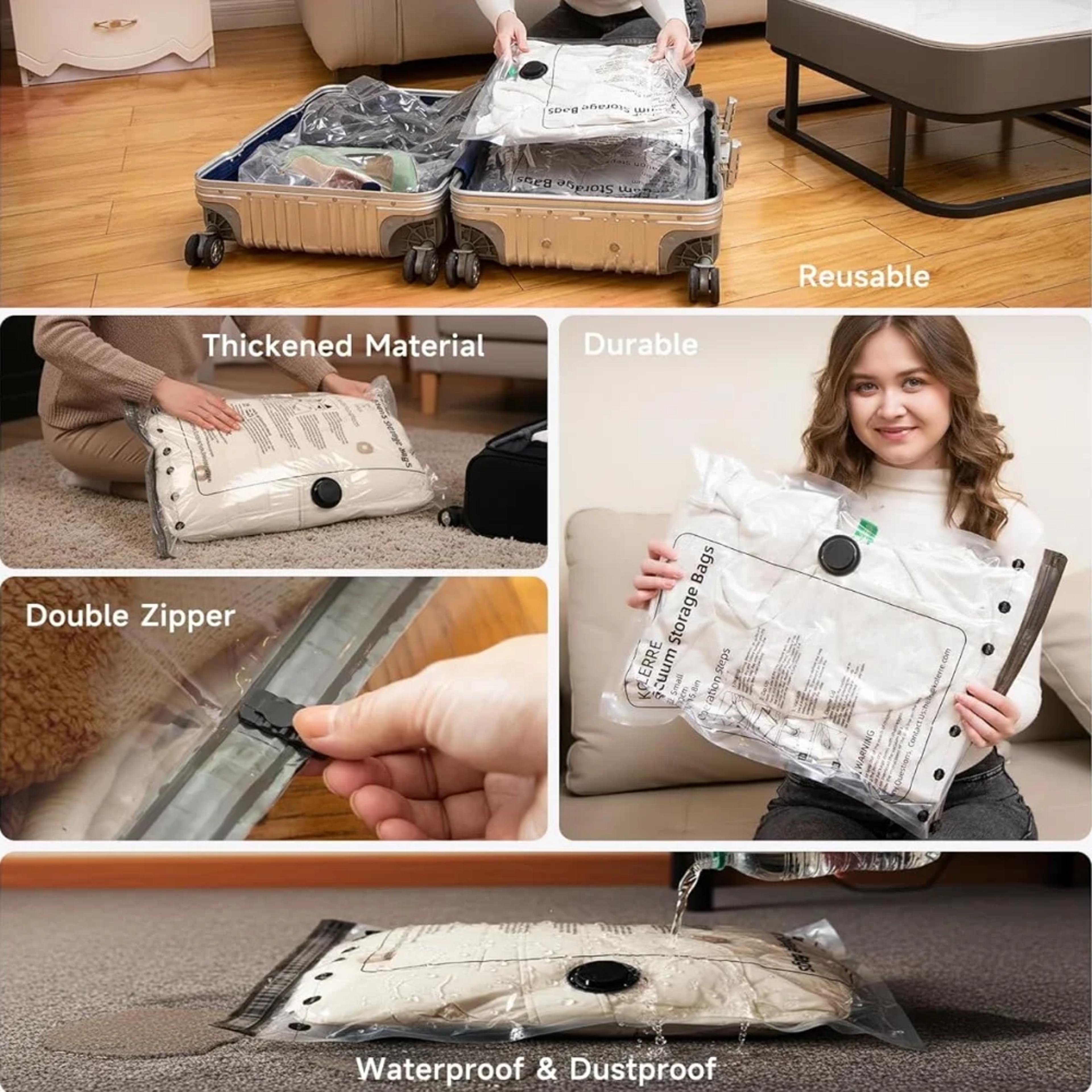 Space Saving Vacuum Storage Bags For Clothes Bedding And Travel 2