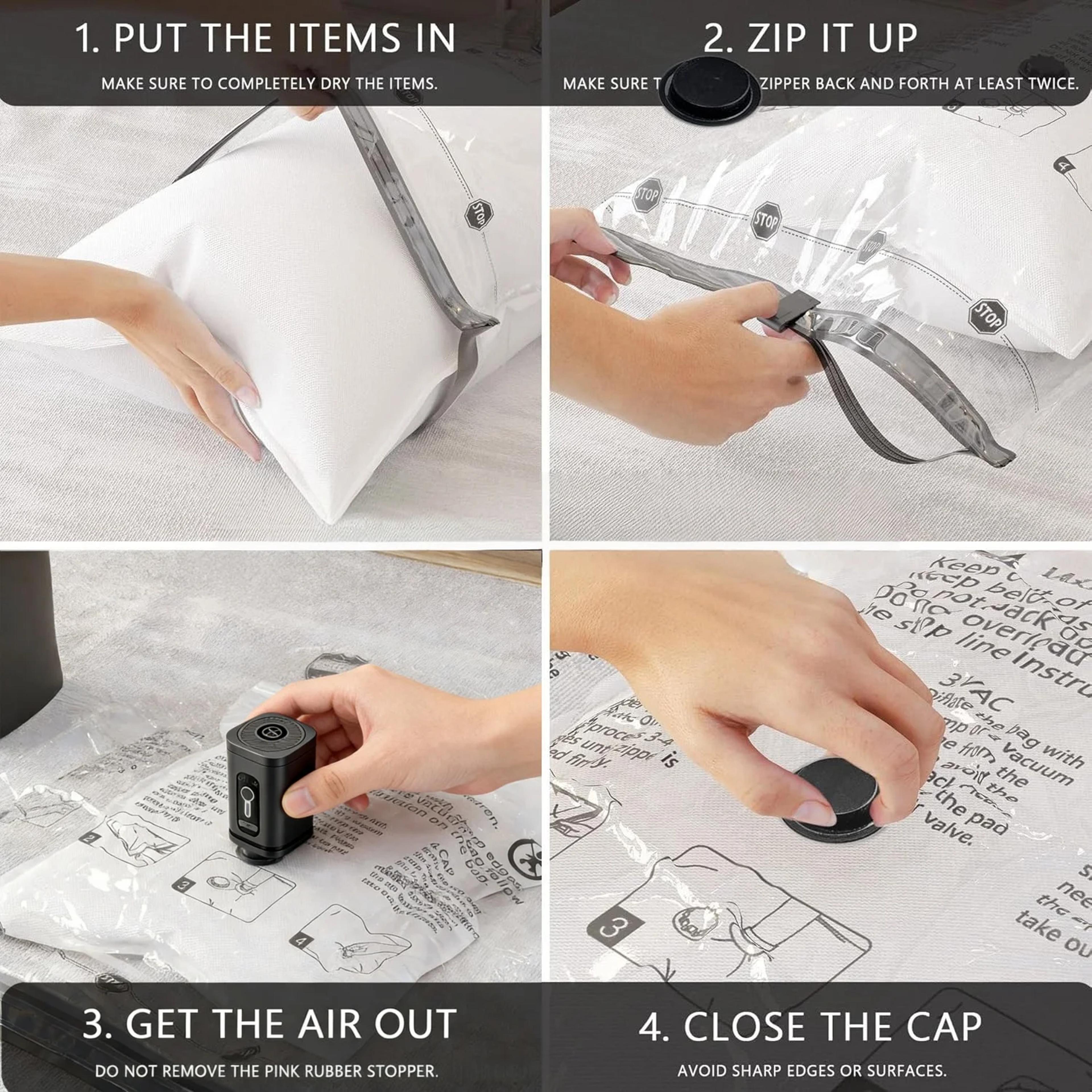 Space Saving Vacuum Storage Bags For Clothes Bedding And Travel 5