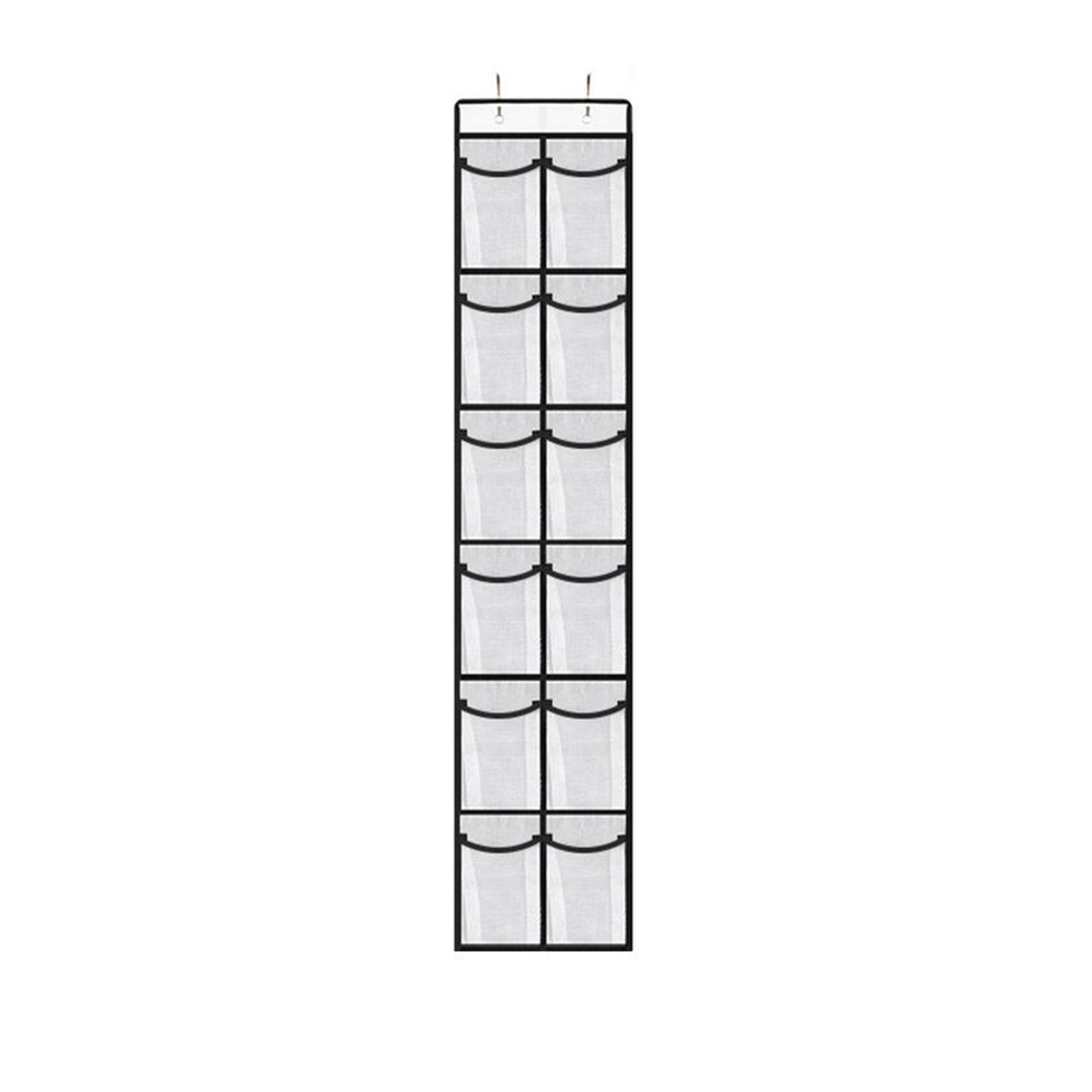 Over The Door Shoe Organizer Large Mesh Pockets Hanging Shoe Storage Rack With Hooks 9