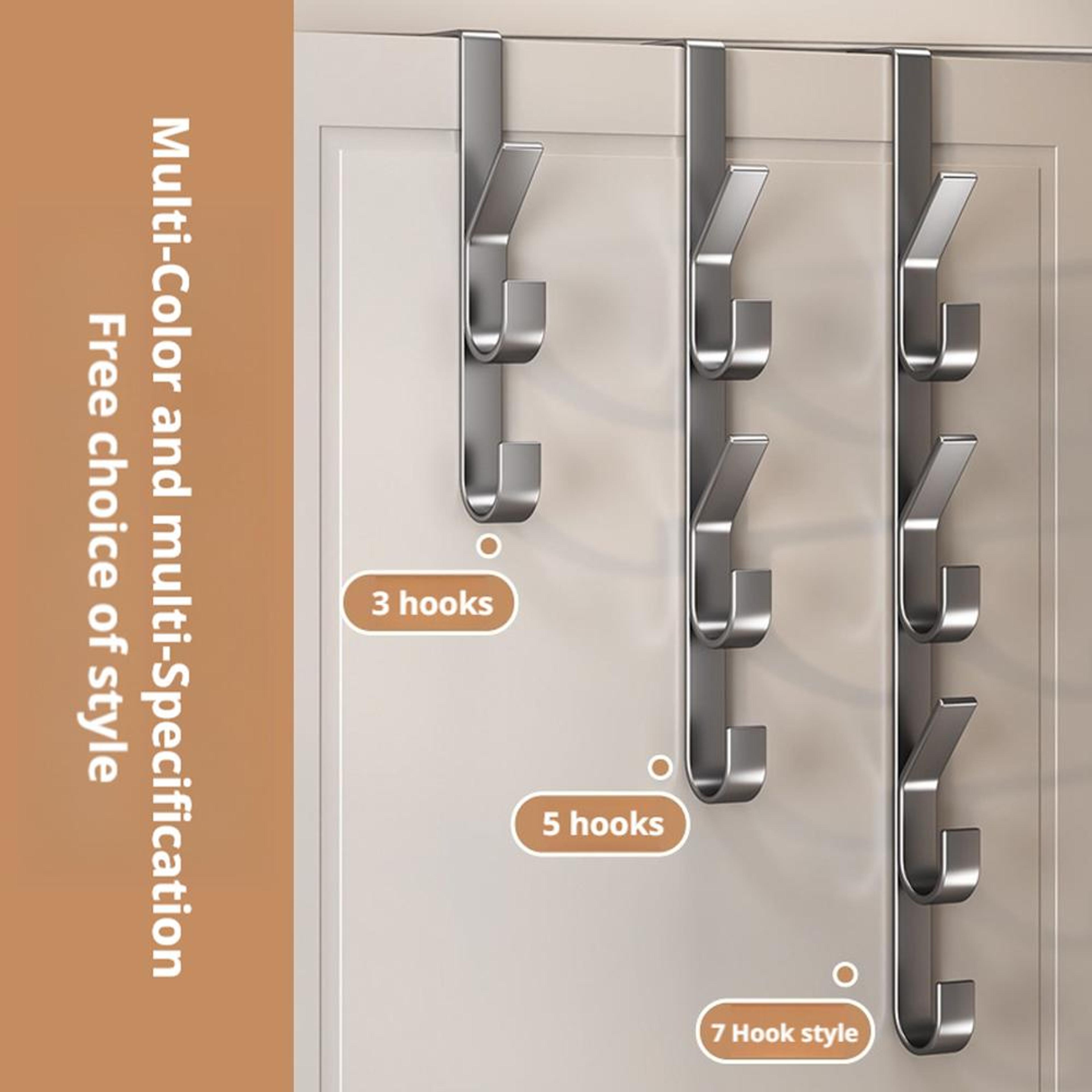Over Door Hooks Coat Hook Hanger Space Saving Storage Rack 2