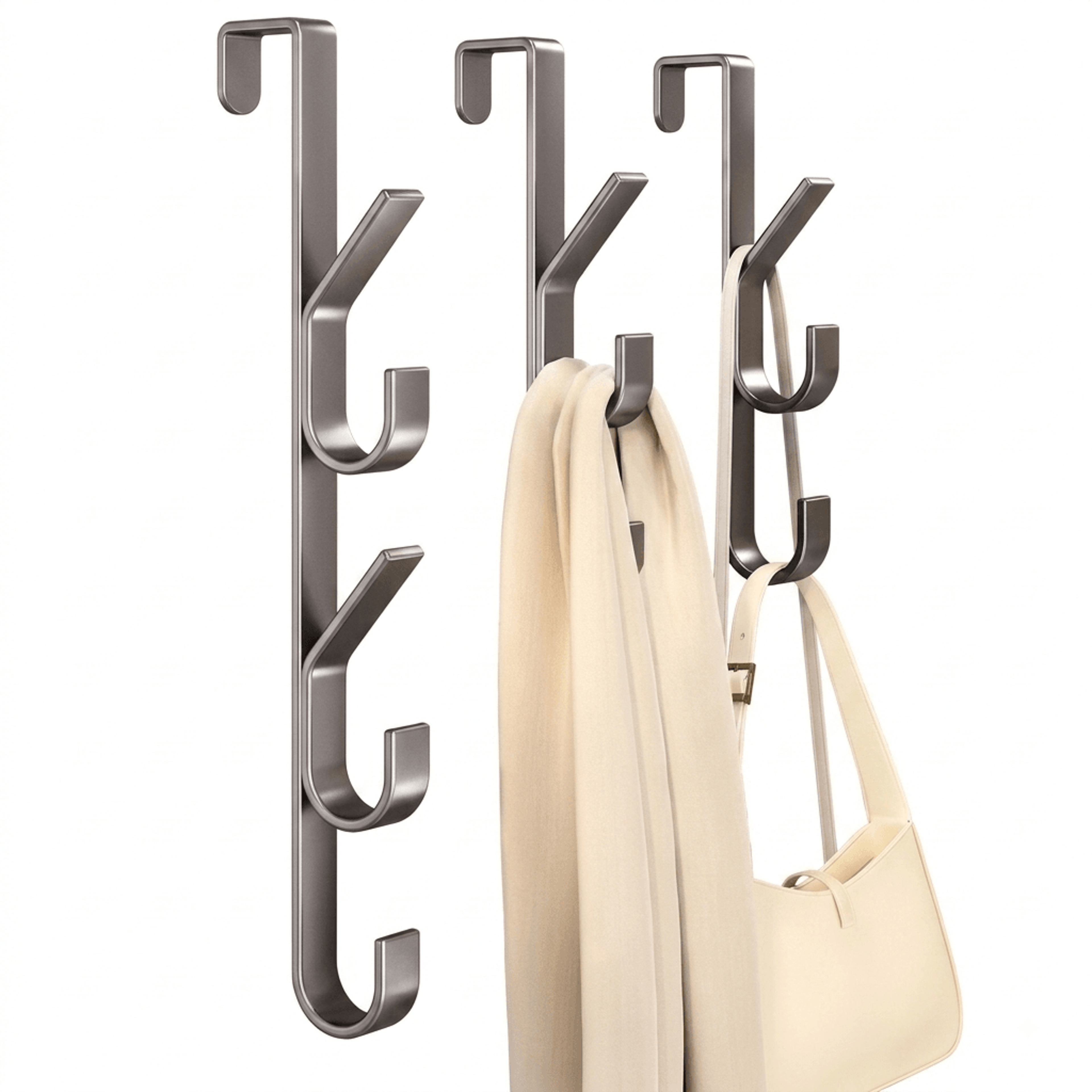 Over Door Hooks Coat Hook Hanger Space Saving Storage Rack 0
