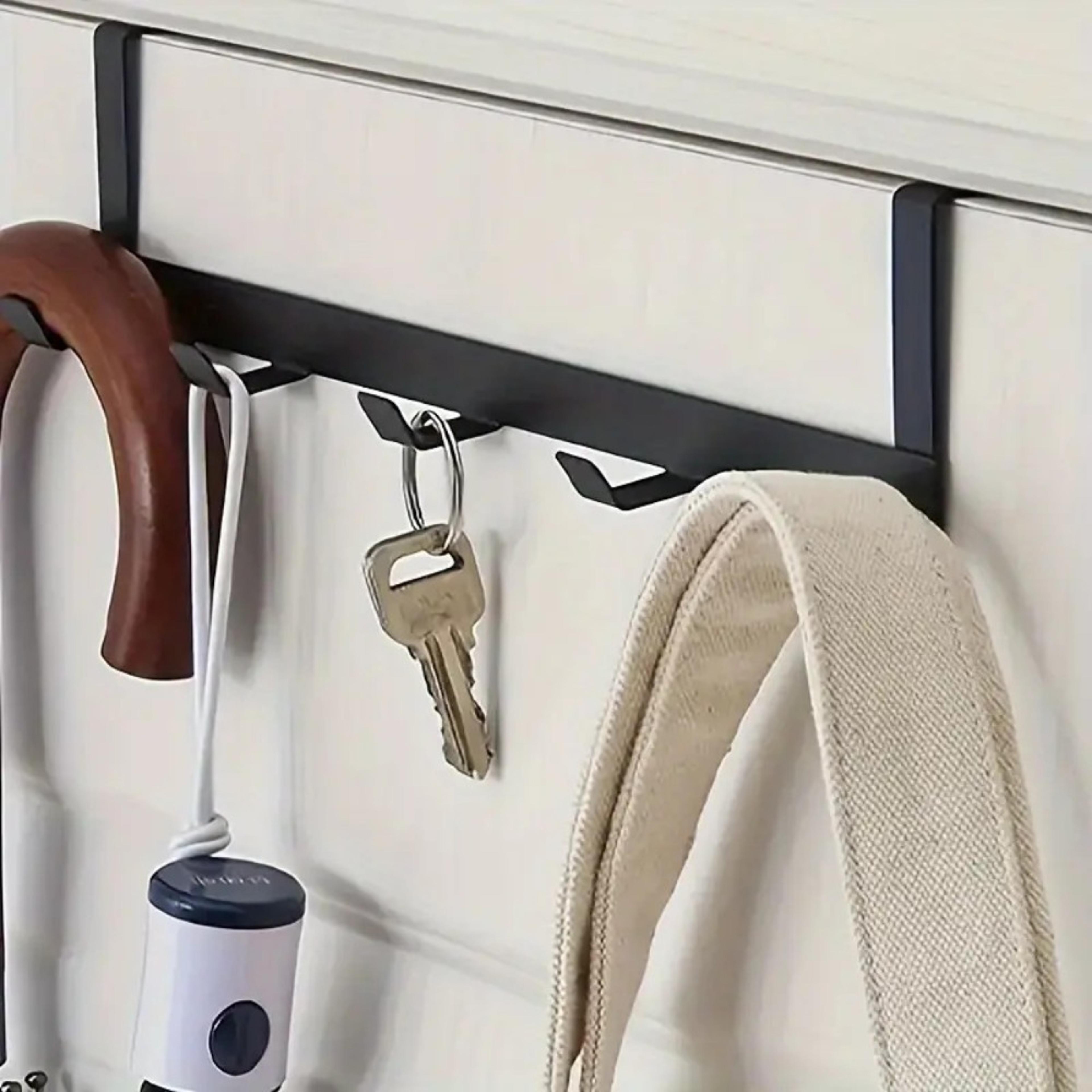 Over Door Hanger Hooks Space Saving Organizer For Clothes Towels Bags 4