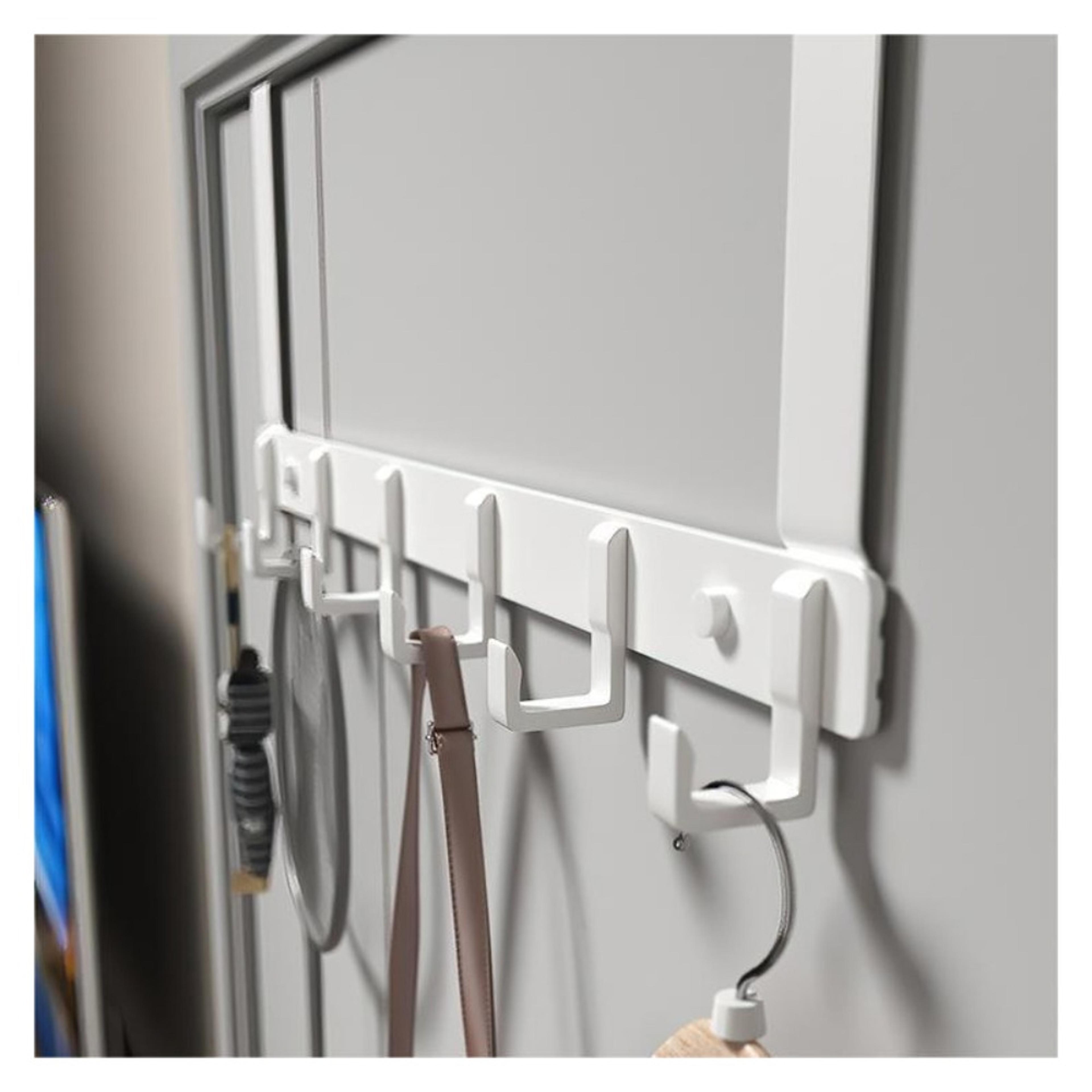 Over The Door Organizer Bathroom Rack With Towel Hanger And Door Hooks 4