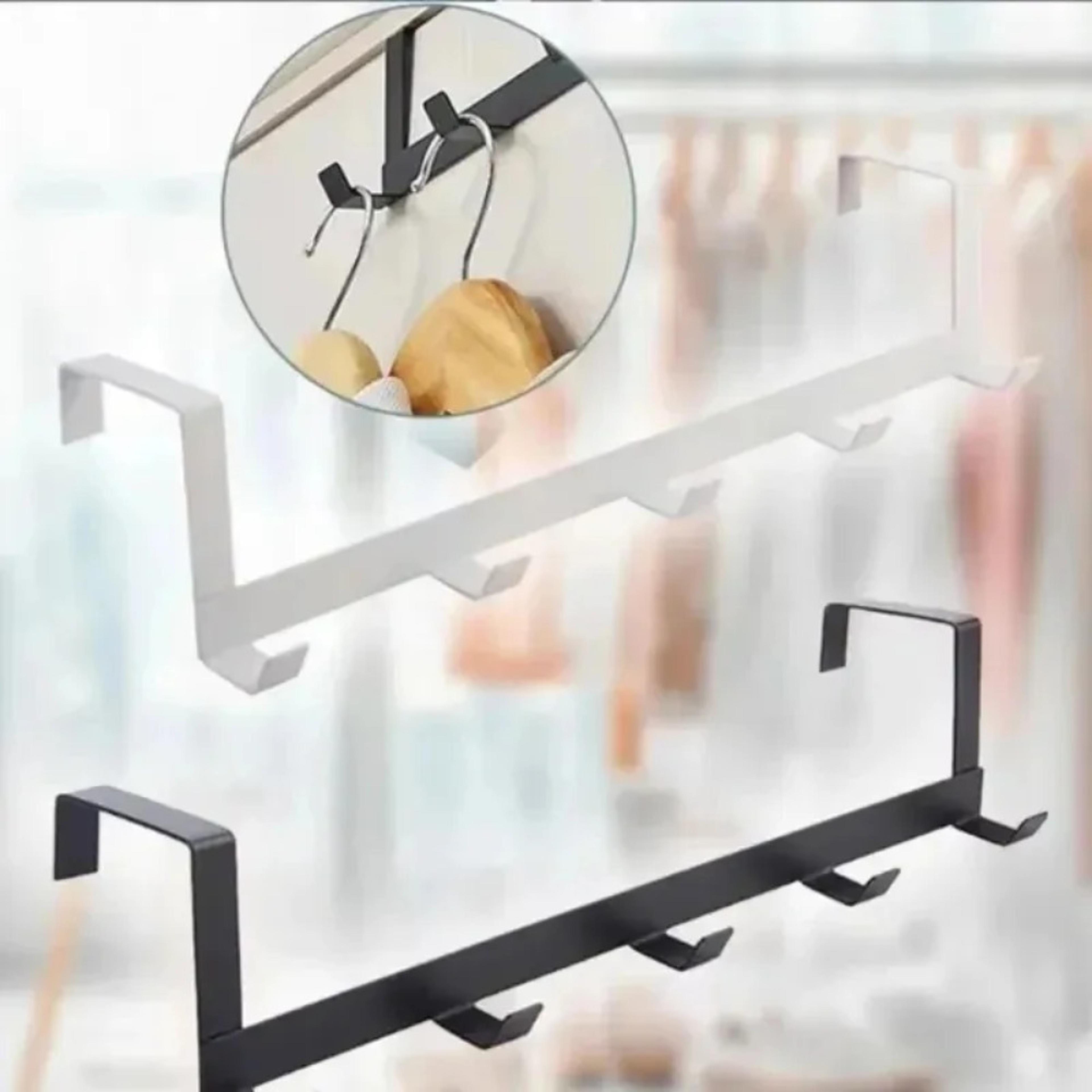 Hook Over Door Organizer Rack For Clothes Towels Hats And Home Storage 2