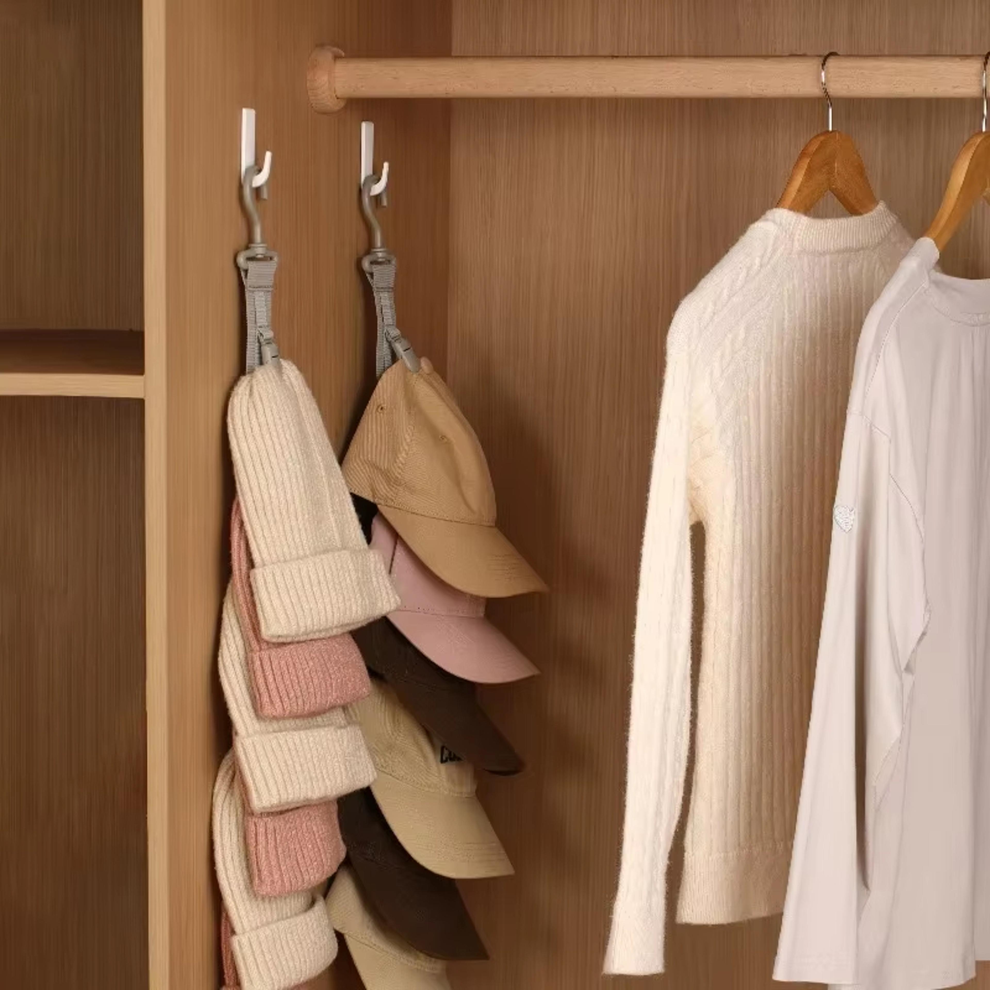 Over Door Hat Organizer Hanging Rack For Baseball Caps And Closet Storage 3