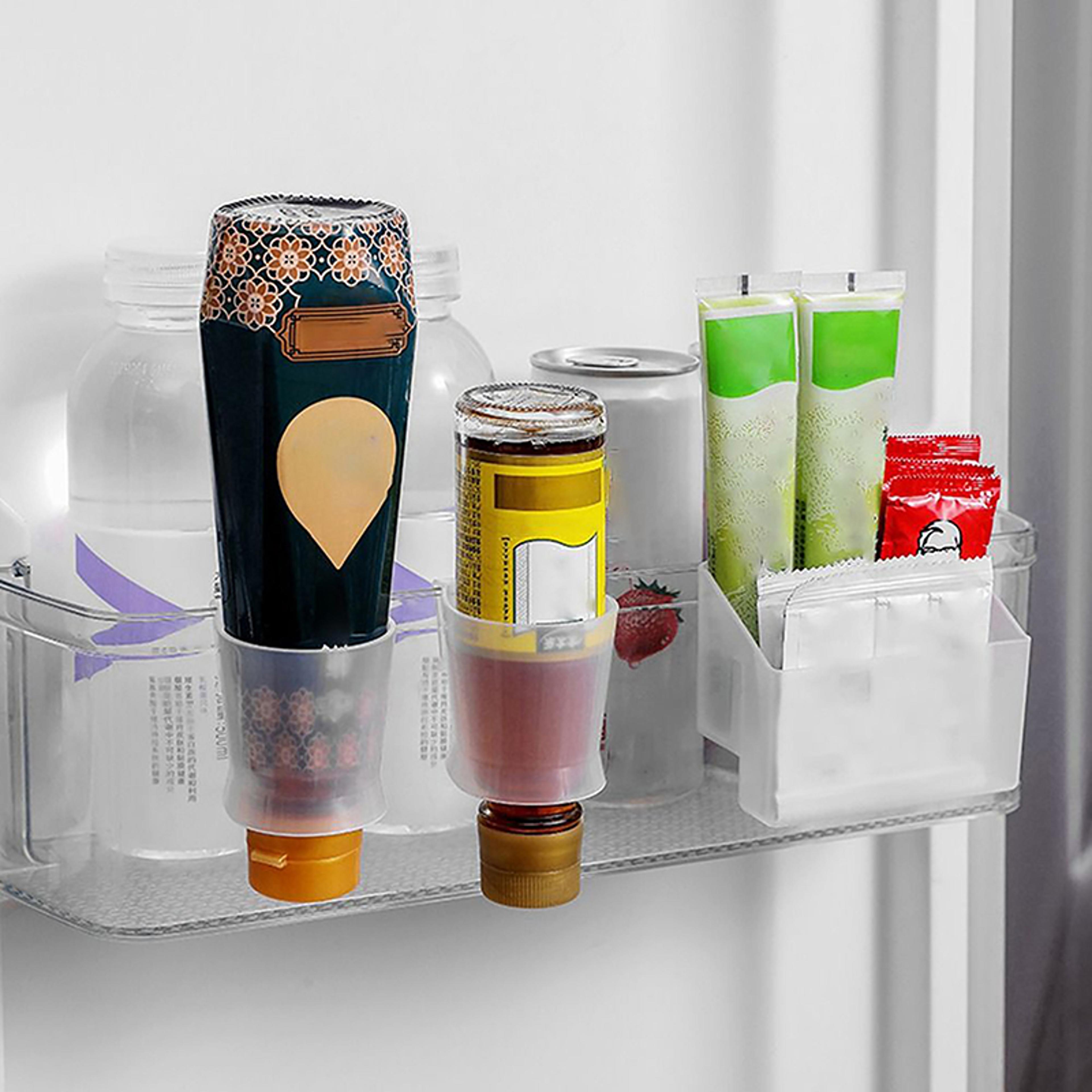 Refrigerator Door Organizer Adjustable Fridge Storage Rack Seasoning Bottle Holder 4
