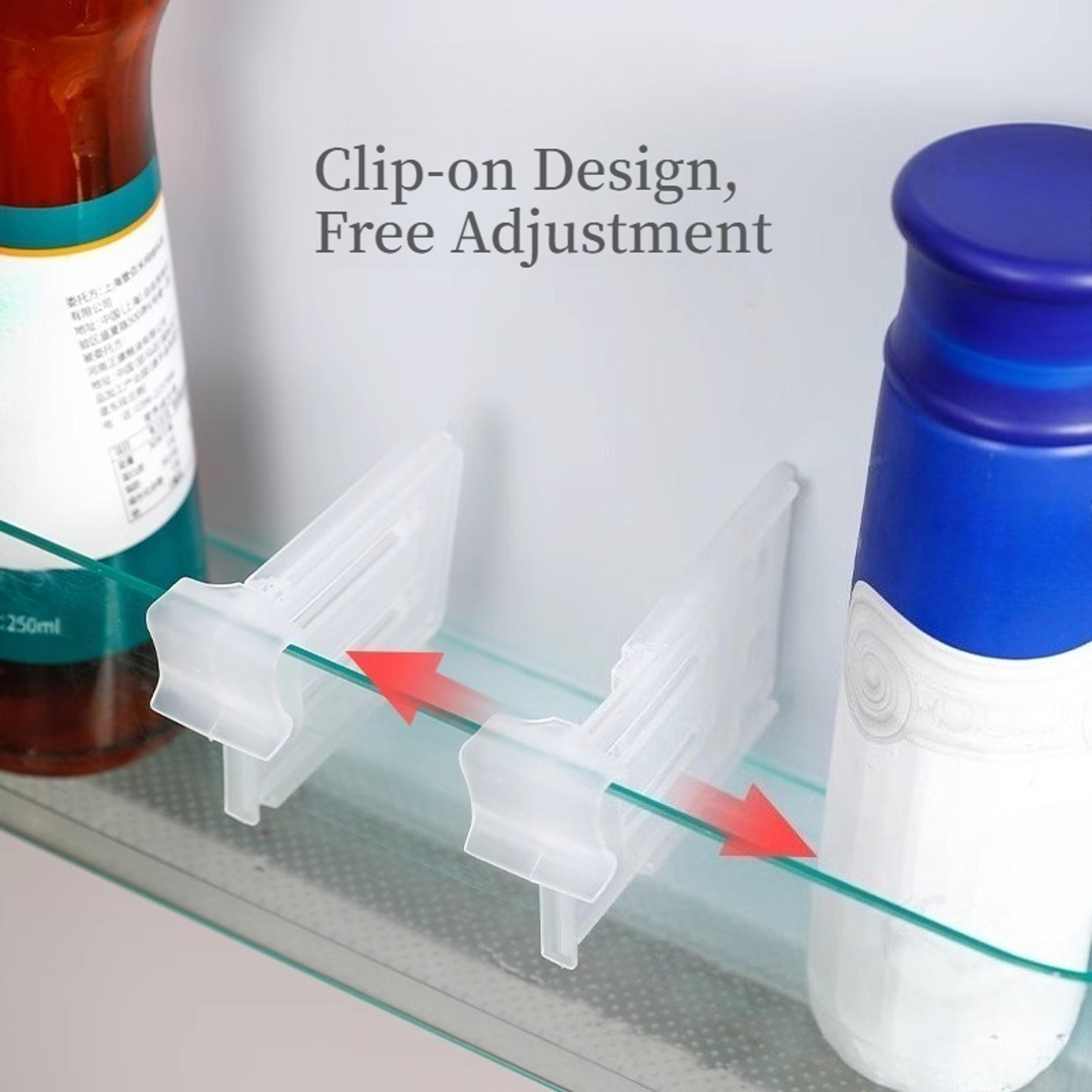 Adjustable Fridge Door Storage Organizer Clip Retractable Refrigerator Divider 3