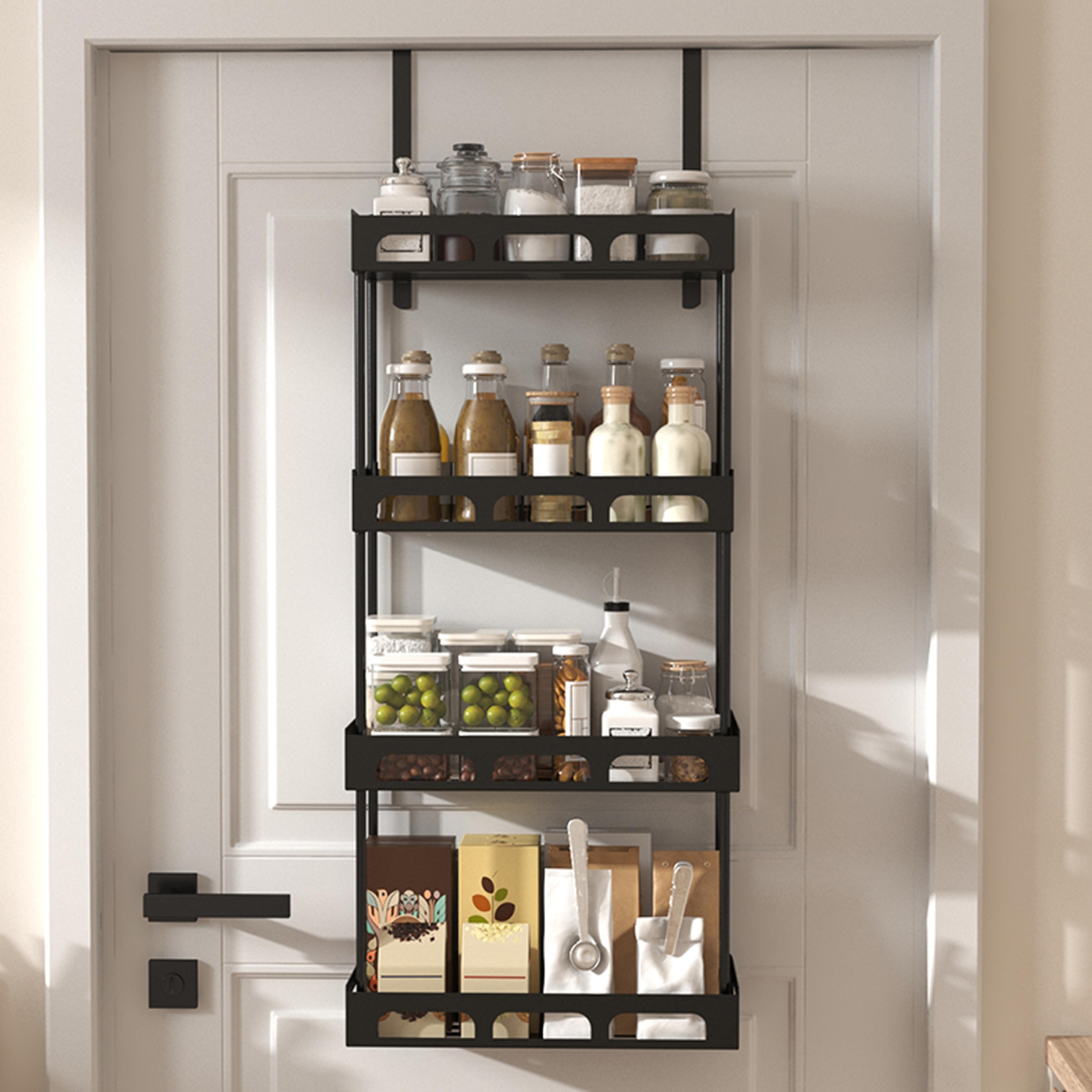 Over Door Storage Rack For Kitchen Pantry Spice And Food Organization 4