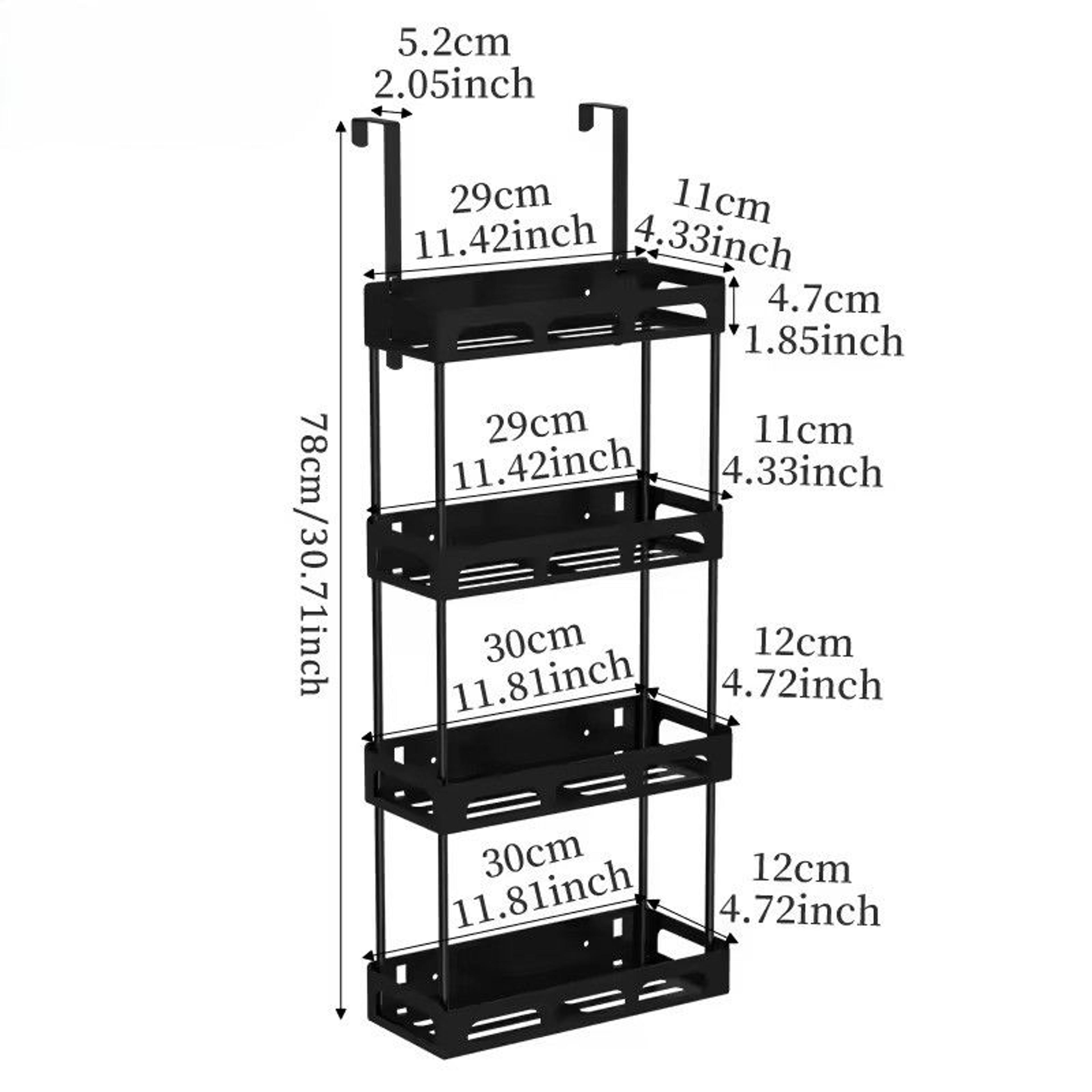 Over Door Storage Rack For Kitchen Pantry Spice And Food Organization 5