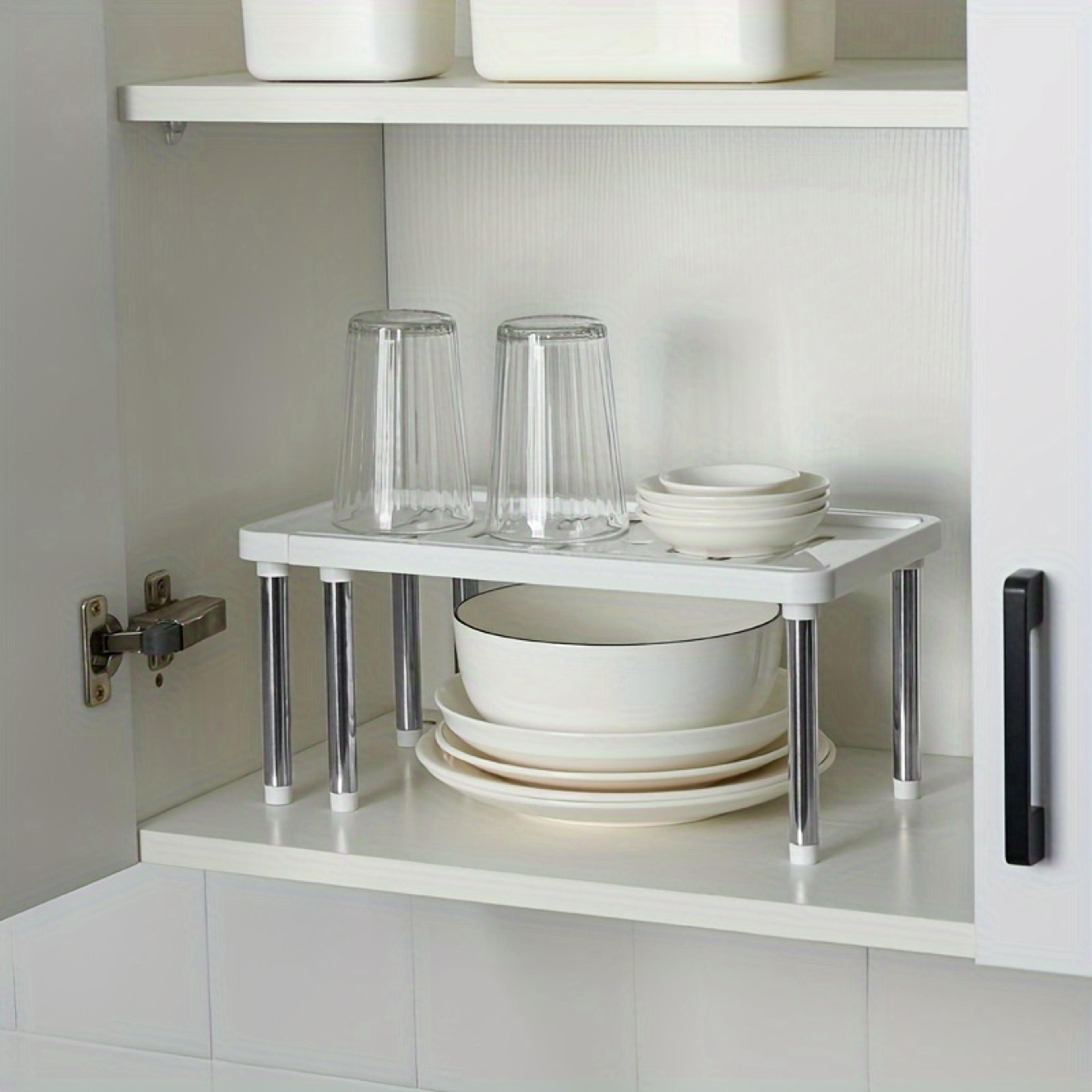 Retractable Kitchen Shelf Cabinet Organizer Adjustable Layered Storage Rack 2