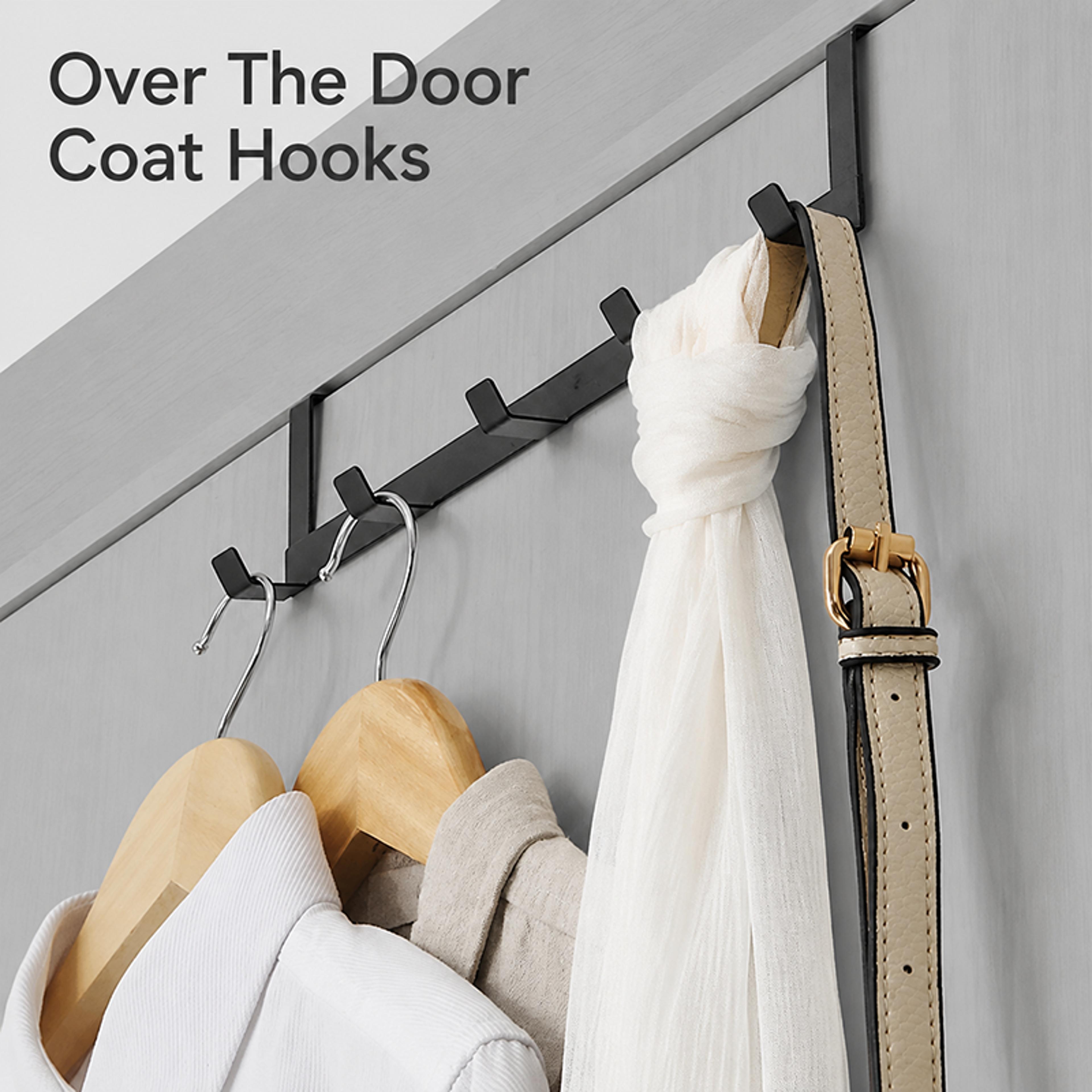 Hook Over The Door Hooks Space Saving Coat And Towel Organizer 1