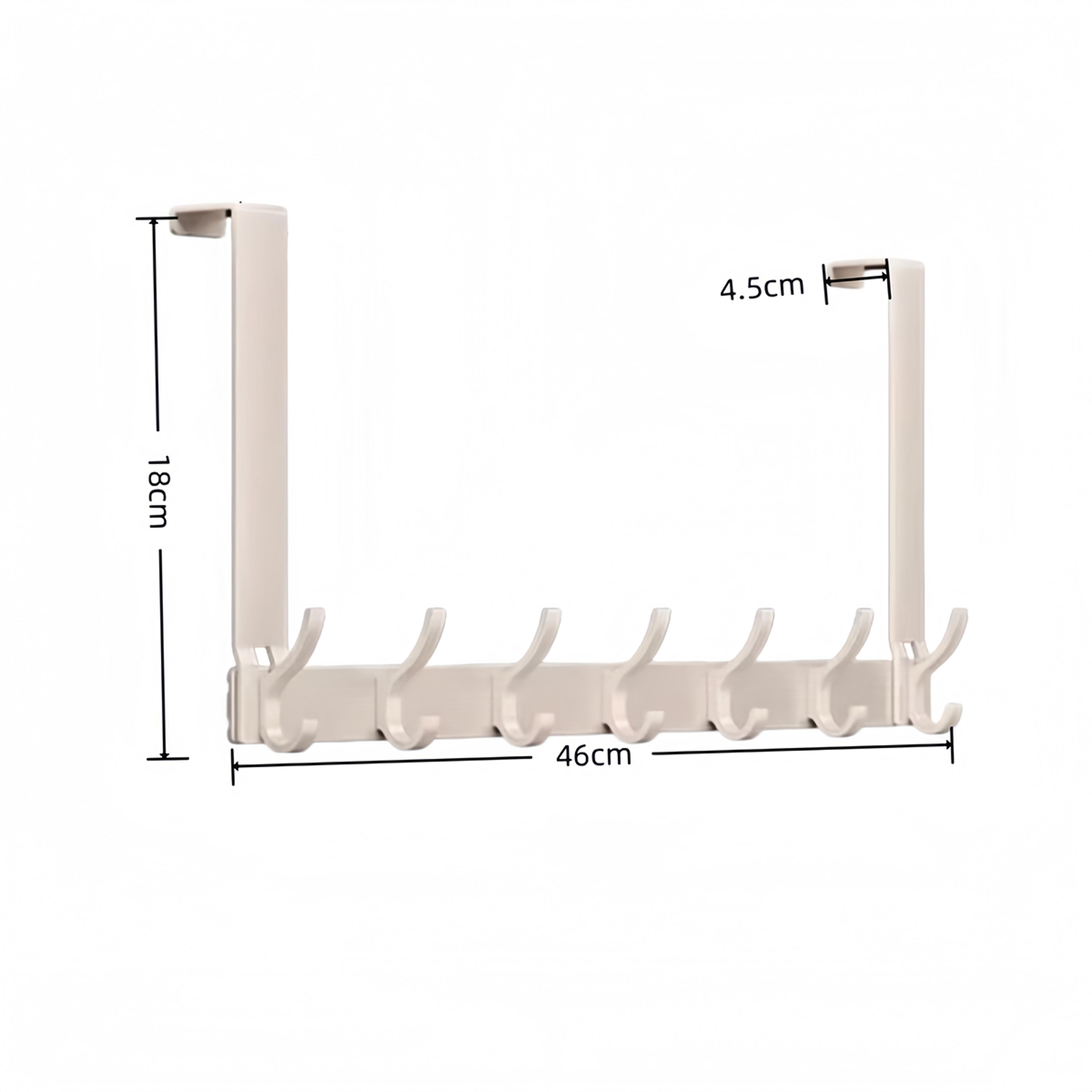 Space Saving Over The Door Hooks No Drill Coat And Clothes Organizer 6