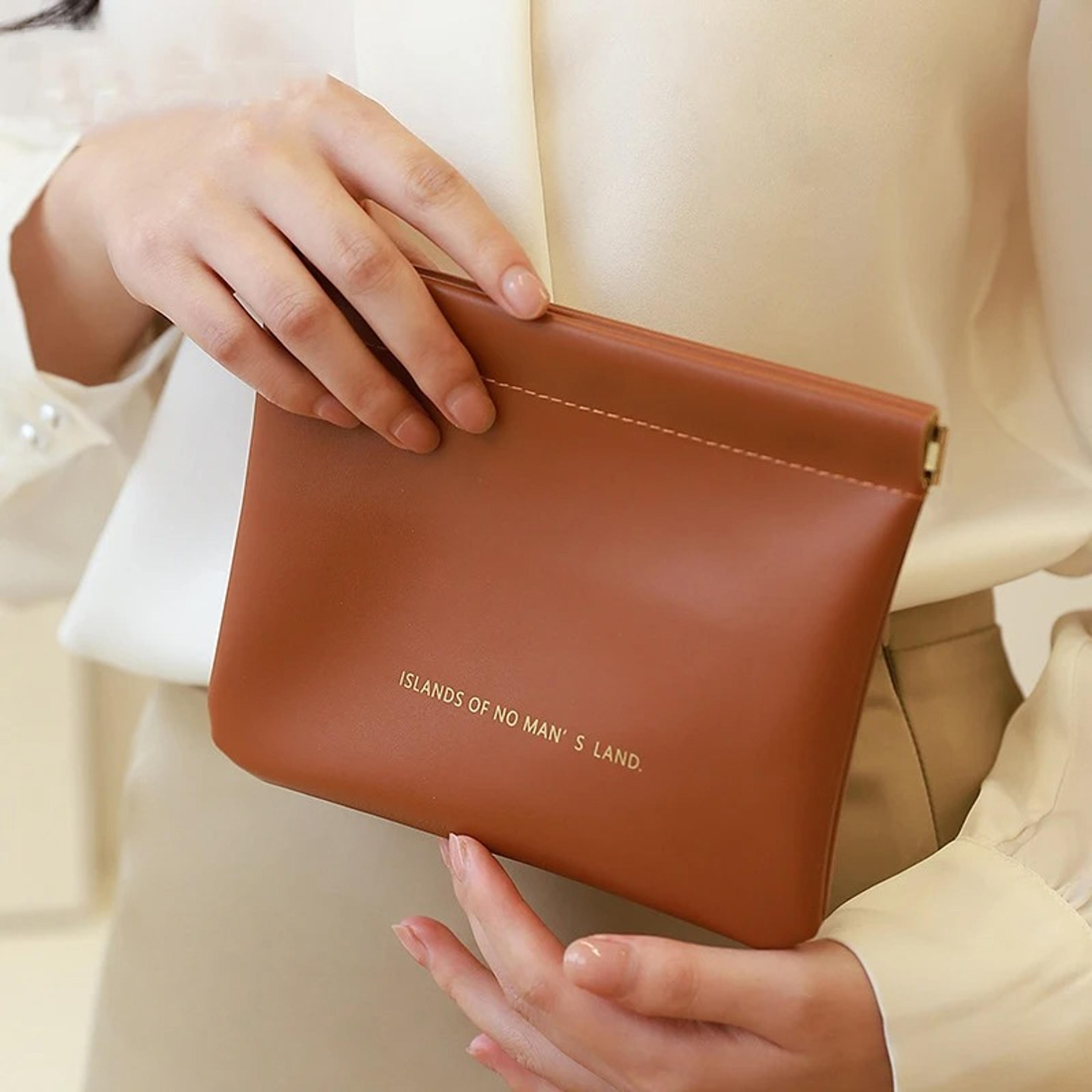 Portable PU Leather Makeup Bag For Women Mini Lipstick Jewelry Travel Organizer 1