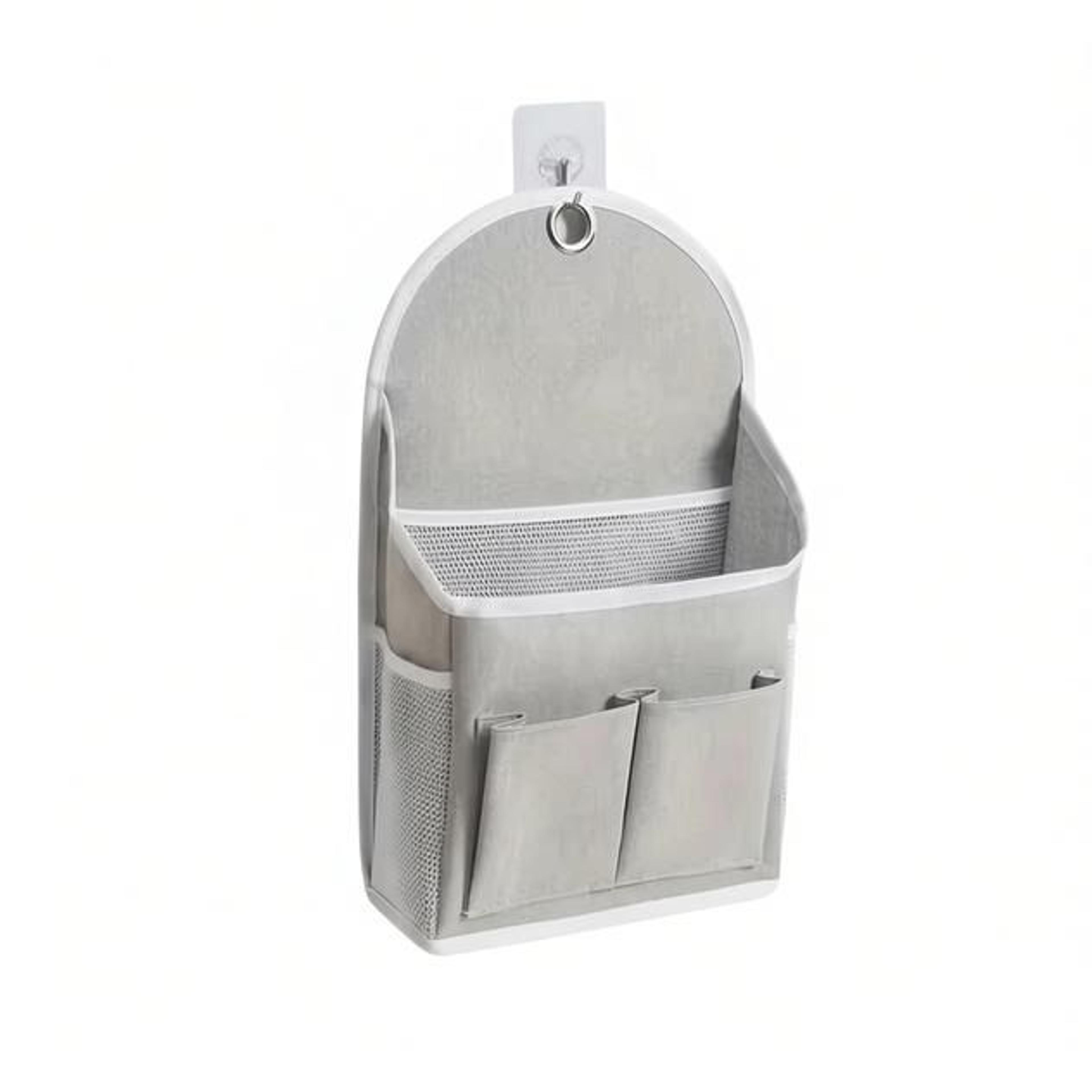 Space Saving Wall Mounted Storage Bag With Side Pockets Hanging Organizer For Home And Dorm 6