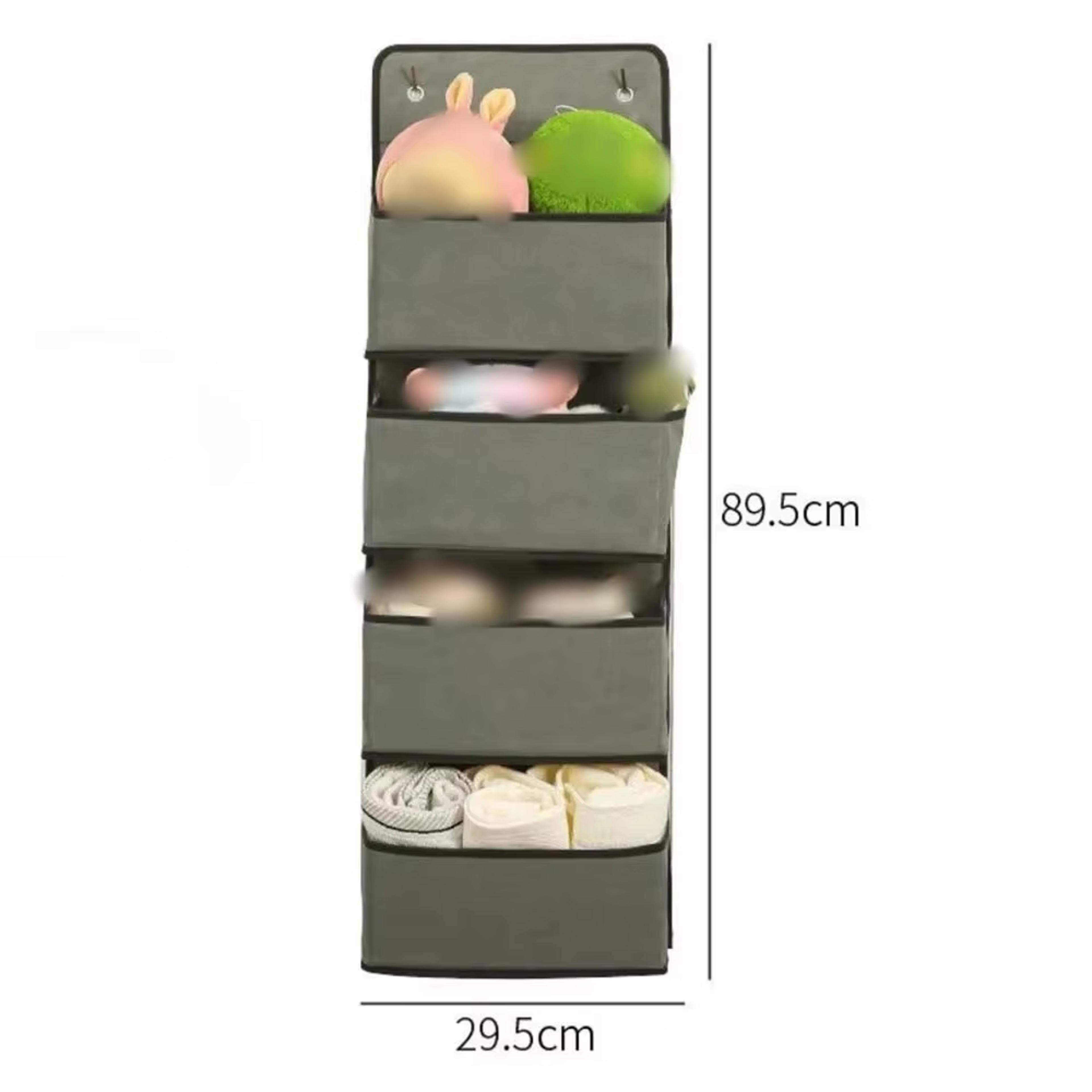 Foldable Over Door Organizer Space Saving Hanging Storage Rack For Shoes Toys Books 11