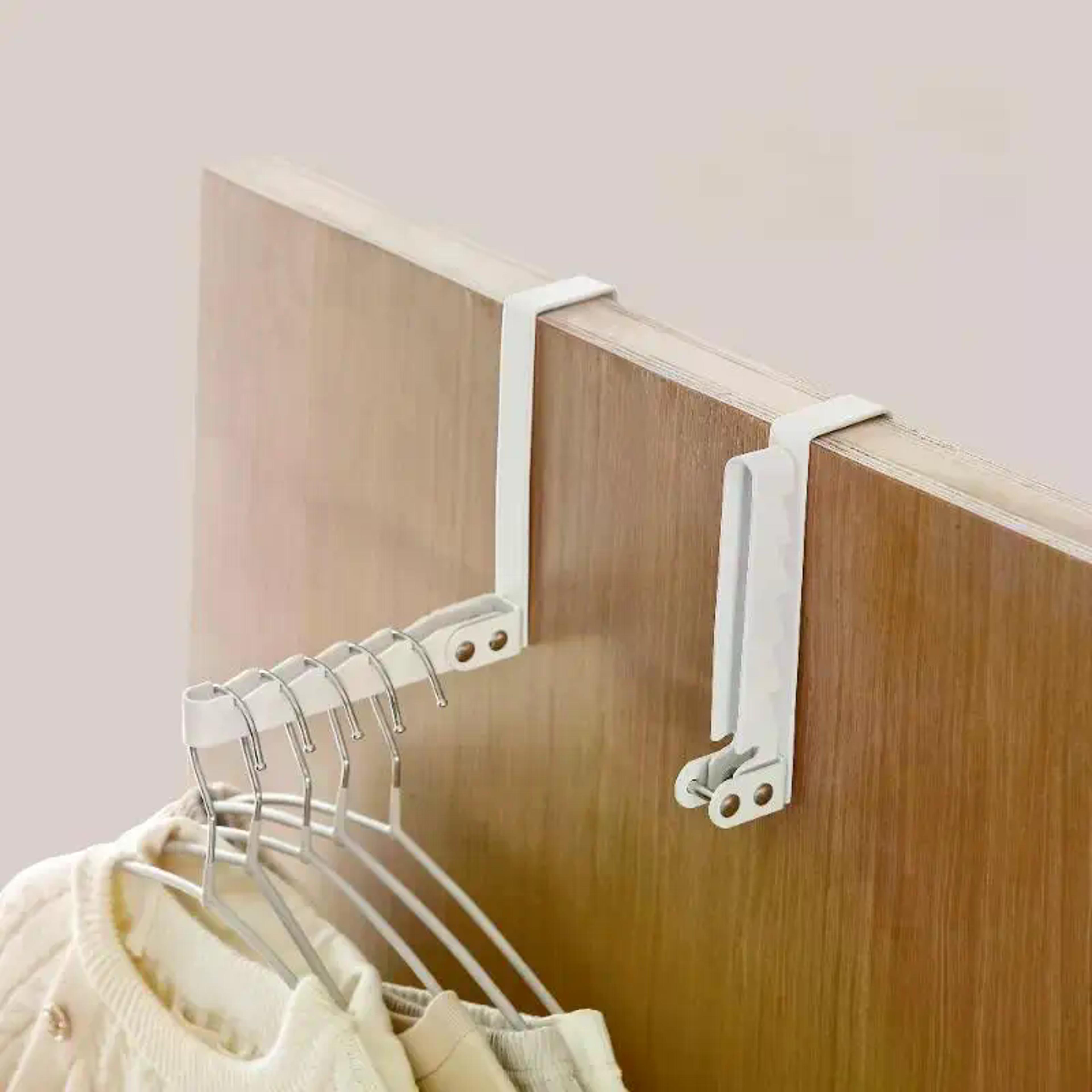 Foldable Over Door Hanger Rack No Drill Space Saving Closet Organizer 2