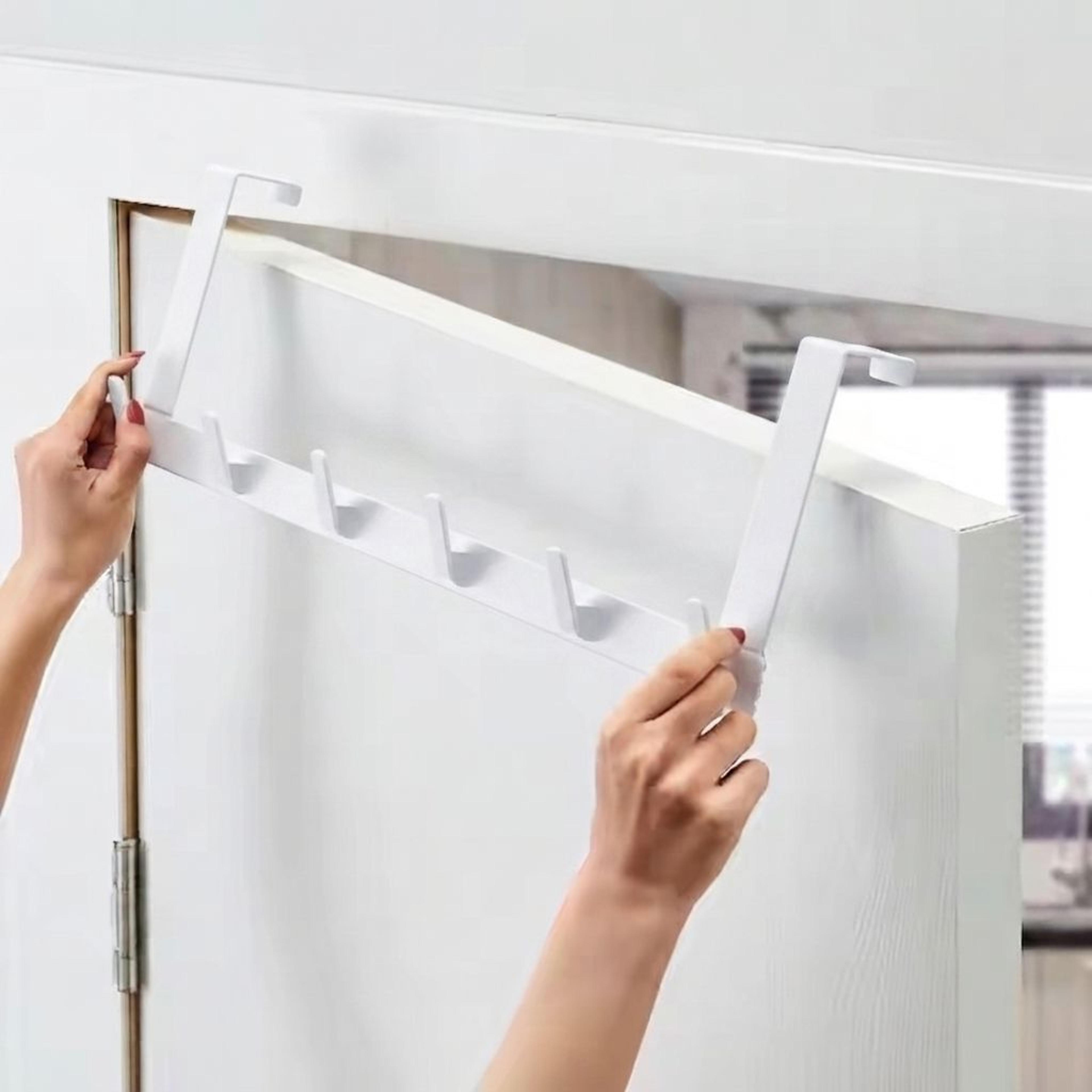 Over The Door Hook Organizer Rack For Bathroom And Home Storage 2