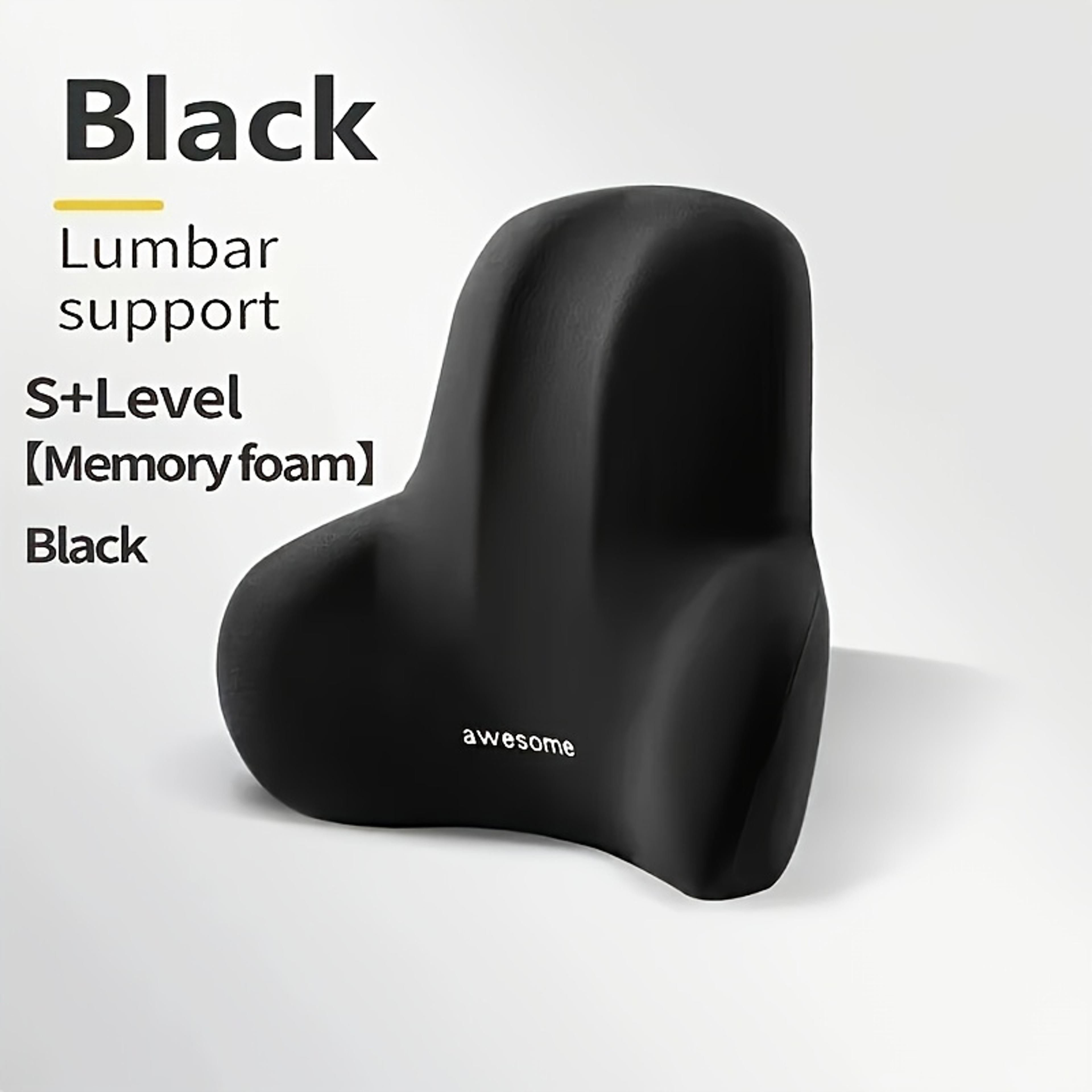 Memory Foam Lumbar Support Pillow For Car Office Gaming Chair And Postpartum Waist Comfort 8